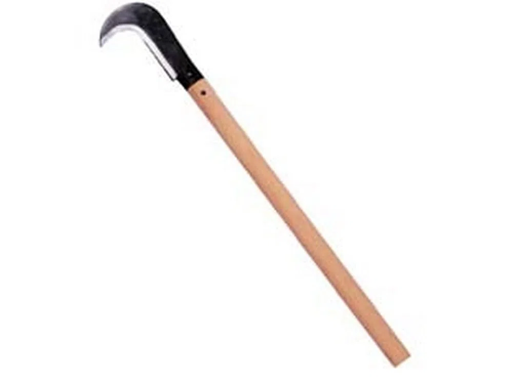 1PEZZO RONCOLA TIPO SARDEGNA MANICO LEGNO - manico legno cm.90 - roncola cm.20