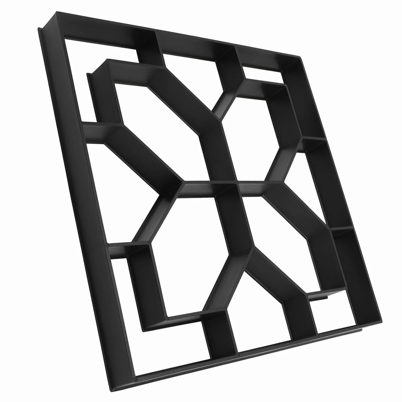 Forme In Cemento, 40X40Cm Riutilizzabile, Creatore Percorsi In Cemento Pavimentazione In Pietra per Prato, Patio, Giardino, Creatore Blocchi Terreno, Forma Pavimentazione Vialetti