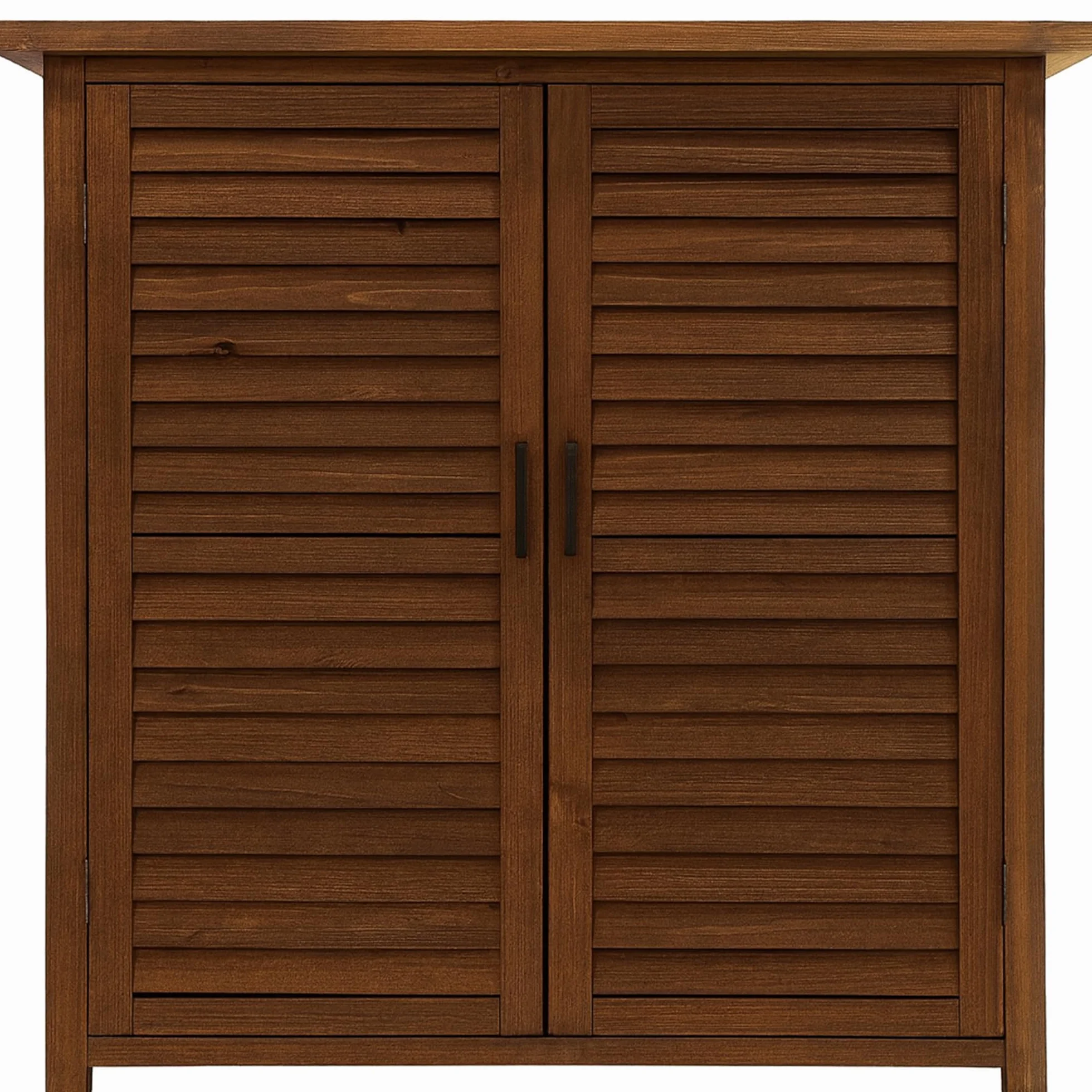 Frankystar Arborea - Armadietto da Giardino 87x96,5x46,5 cm 2 Ante con Tetto Spiovente in Legno di Abete per Attrezzi