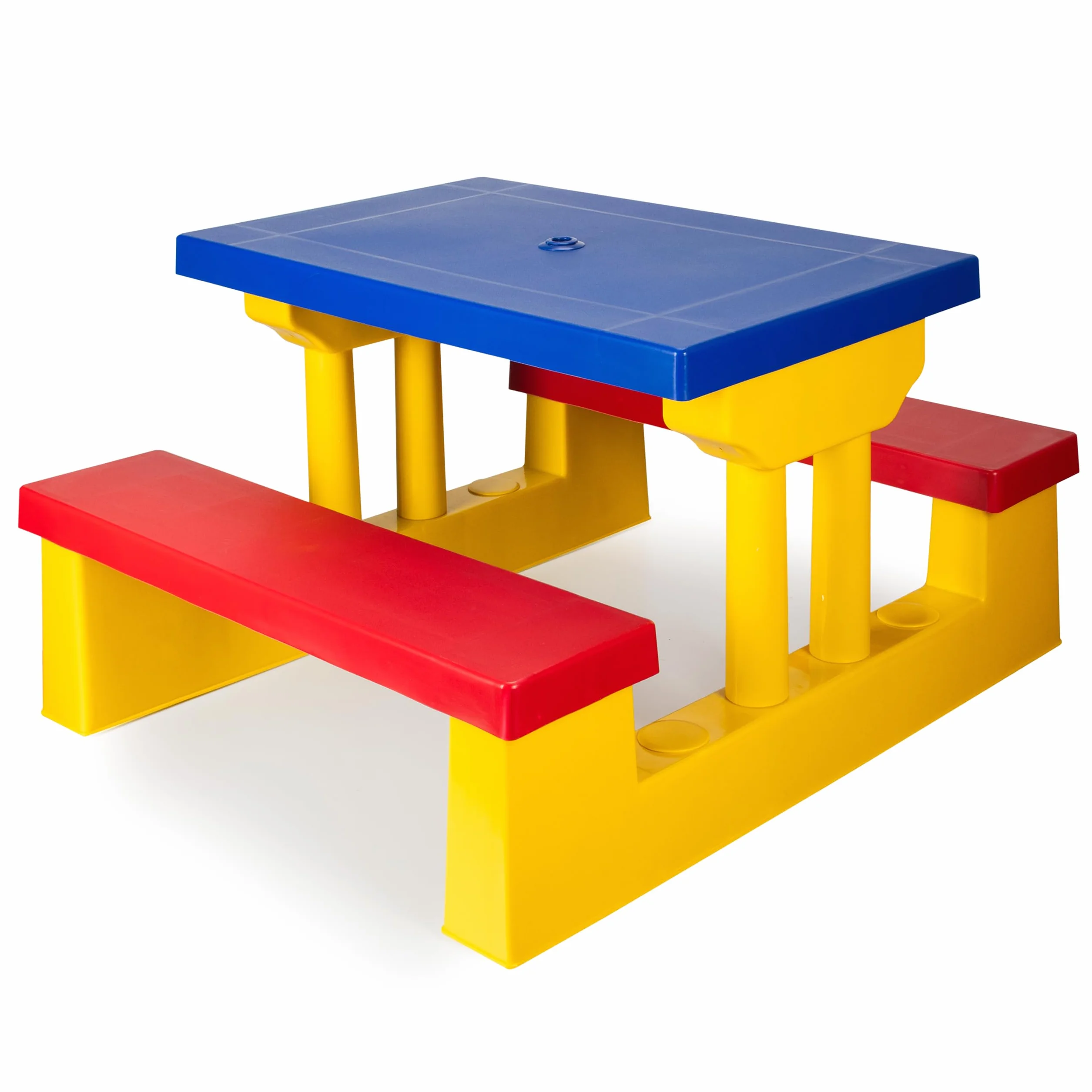 COIL Tavolo da Giardino per Bambini con Panche e Ombrellone Rimovibile