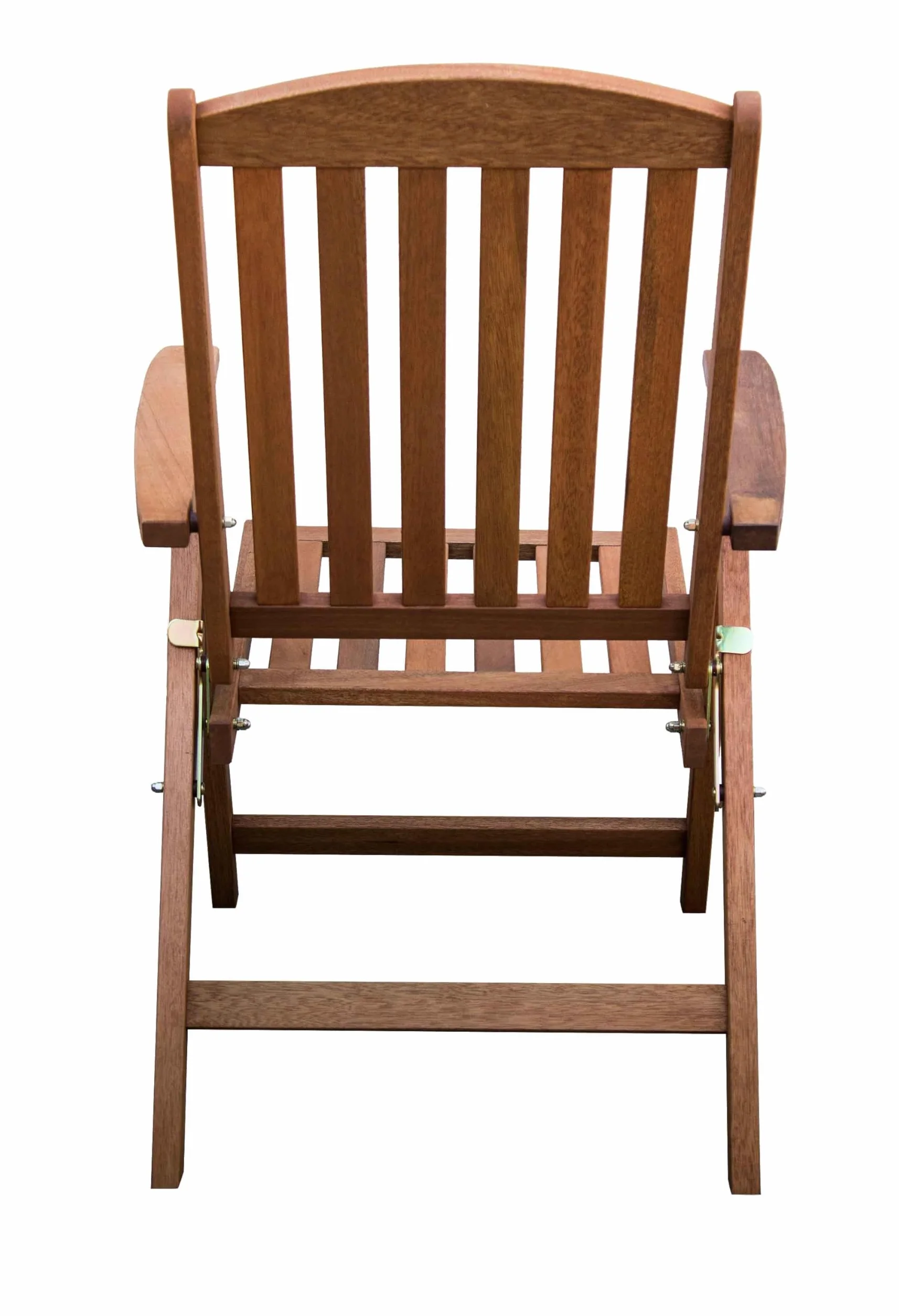 AVANTI TRENDSTORE - Seminara - Sedia pieghevole da giardino o balcone, con schienale reclinabile e braccioli, in legno teak massiccio. Dimensioni LAP 63,5x110x76 cm Anche in set da 2 e 4 sedie.
