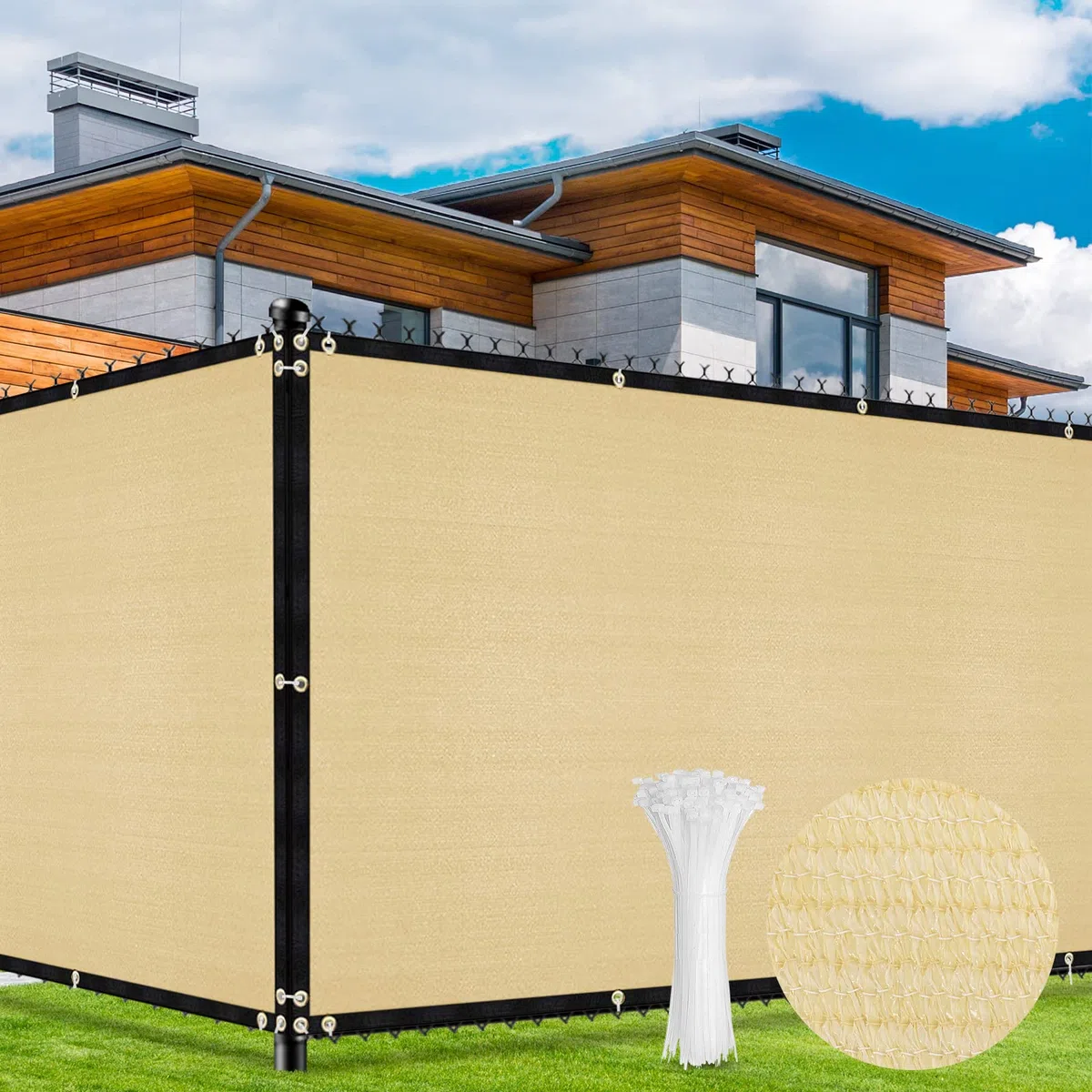 Duerer Telo Ombreggiante 1.8m x 15.2m Rete Frangivista 170g/m² Alta Densità
