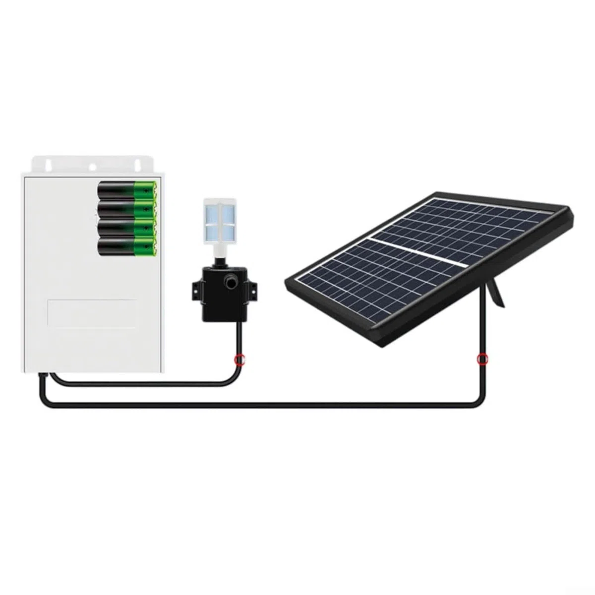 Pompa dell'acqua solare 9V 6W 10W con batteria e pannello solare regolazione a 5 velocità