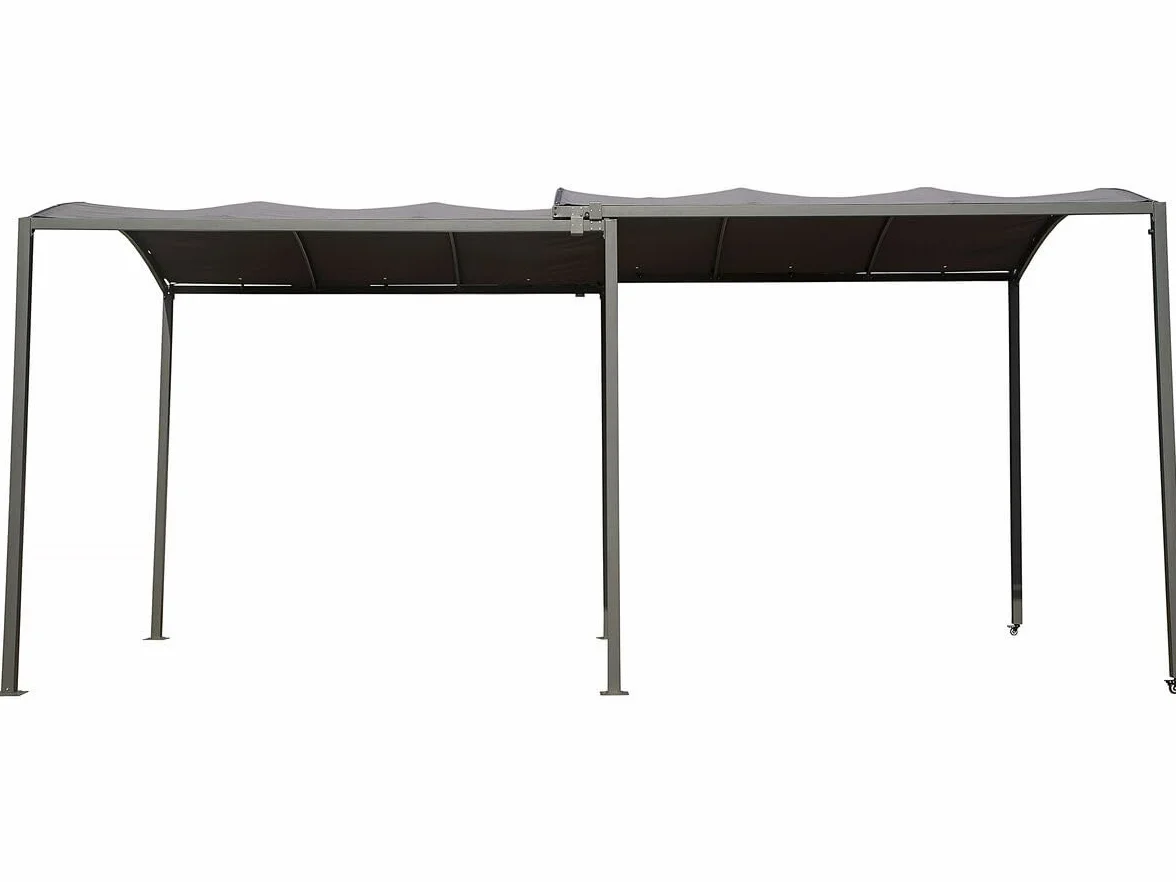 Habitat et Jardin Mathis Tettoia in Metallo Estensibile 303/566 x 295 x 240 cm Antracite