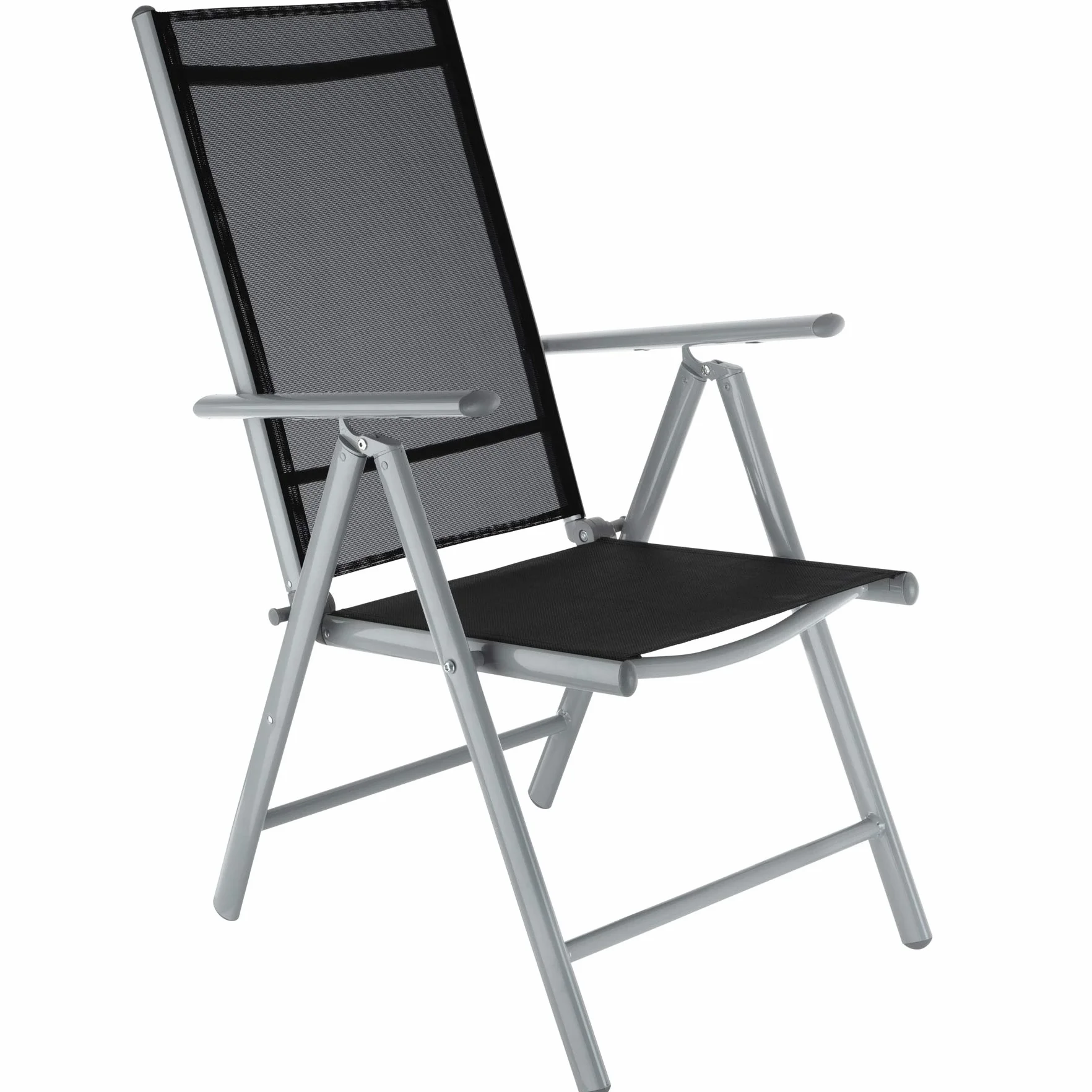 Tectake Set mobili da giardino tavolo massiccio con lastra di vetro di sicurezza telaio alluminio 8 sedie confortevoli grigio chiaro
