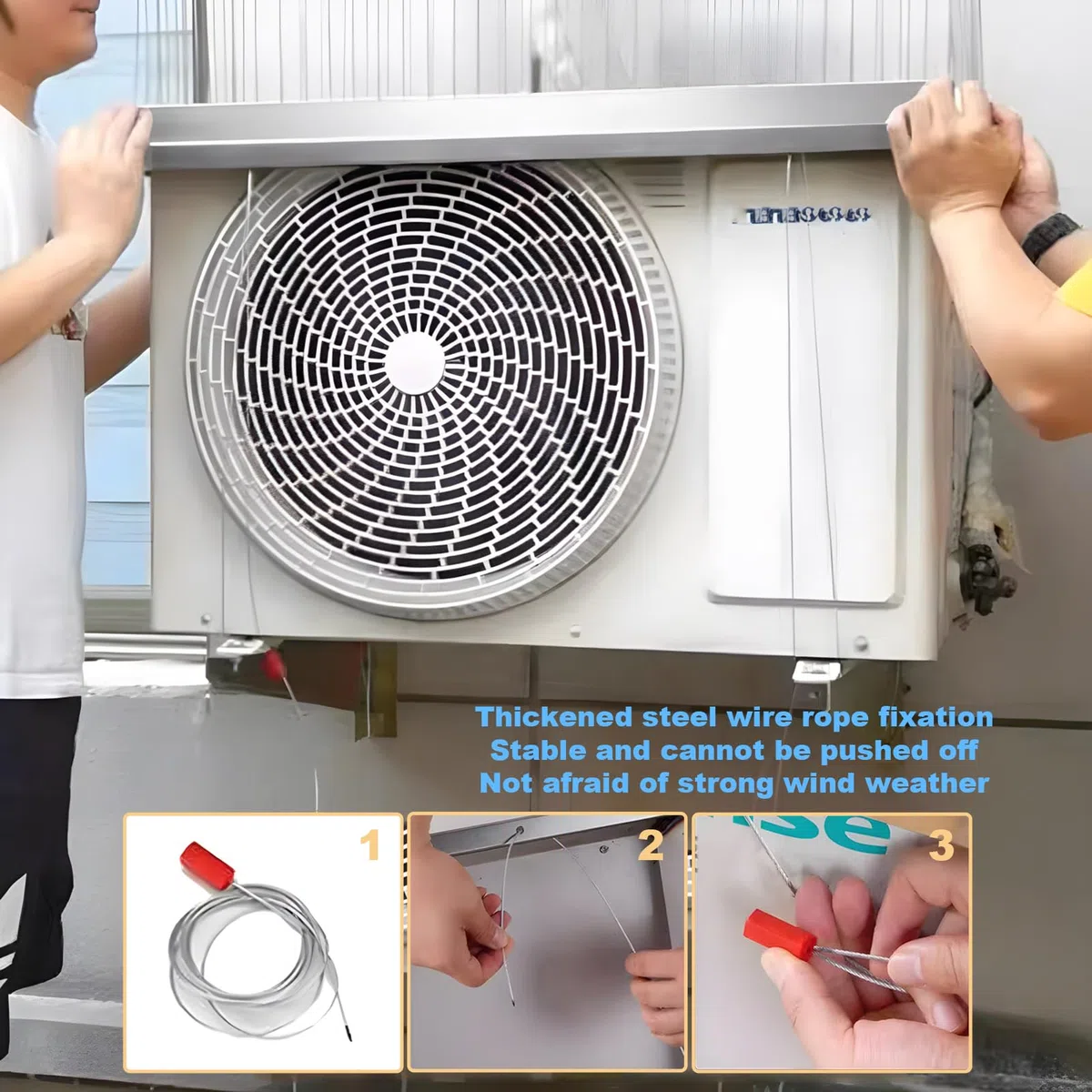 Copertura per aria condizionata esterna mini split in acciaio inox protezione per compressore e condensatore