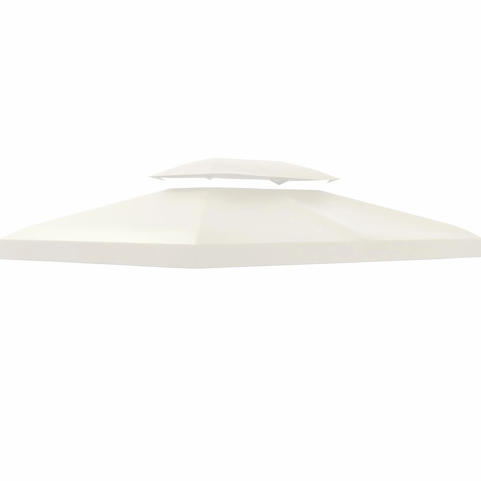 Outsunny Copertura per Gazebo da Giardino Tetto Sostitutivo Anti-UV Impermeabile 3x4m Beige