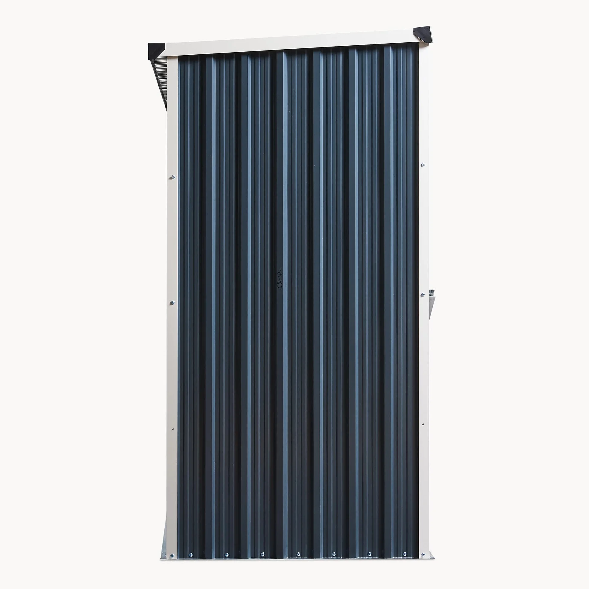 Portalegna da Esterno 352x80x152 cm Antracite Struttura in Acciaio Tettuccio Deposito Legna da Ardere