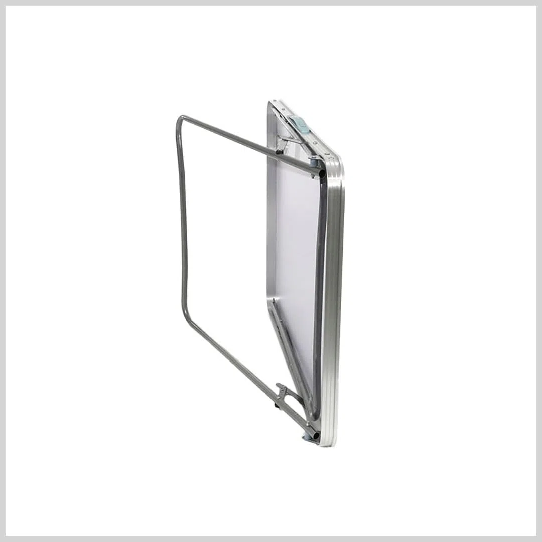 796623 Tavolo Pieghevole da Campeggio e Picnic, MDF e Acciaio, 80x60 cm, Altezza 68 cm, Richiudibile
