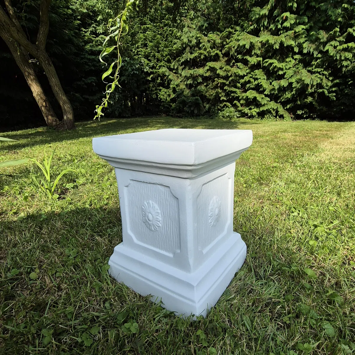 FABRIQ Kolumna dekoracyjna szara 20x20x25 cm 17 kg