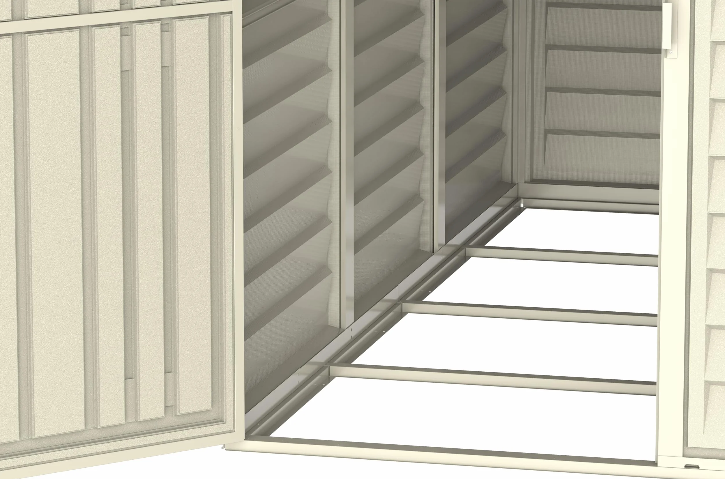 Duramax Plastica Sidemate Shed 1.2 x 2.4 m Avorio