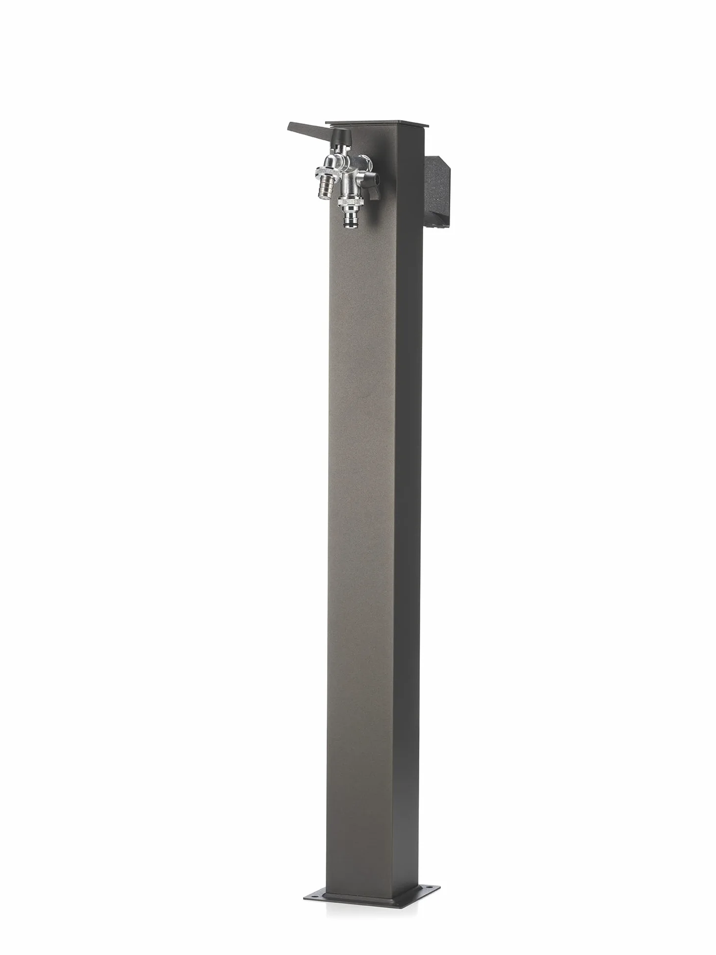 Belfer 42QRR Fontana da Esterno con Doppio Rubinetto e Gancio Porta Tubo dell'Acqua Colore Antracite
