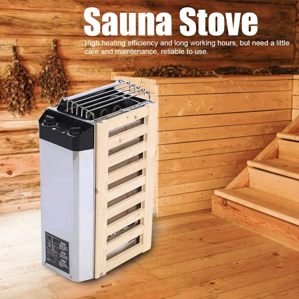 Stufa per Sauna 3KW Riscaldatore in Acciaio Inossidabile 220V