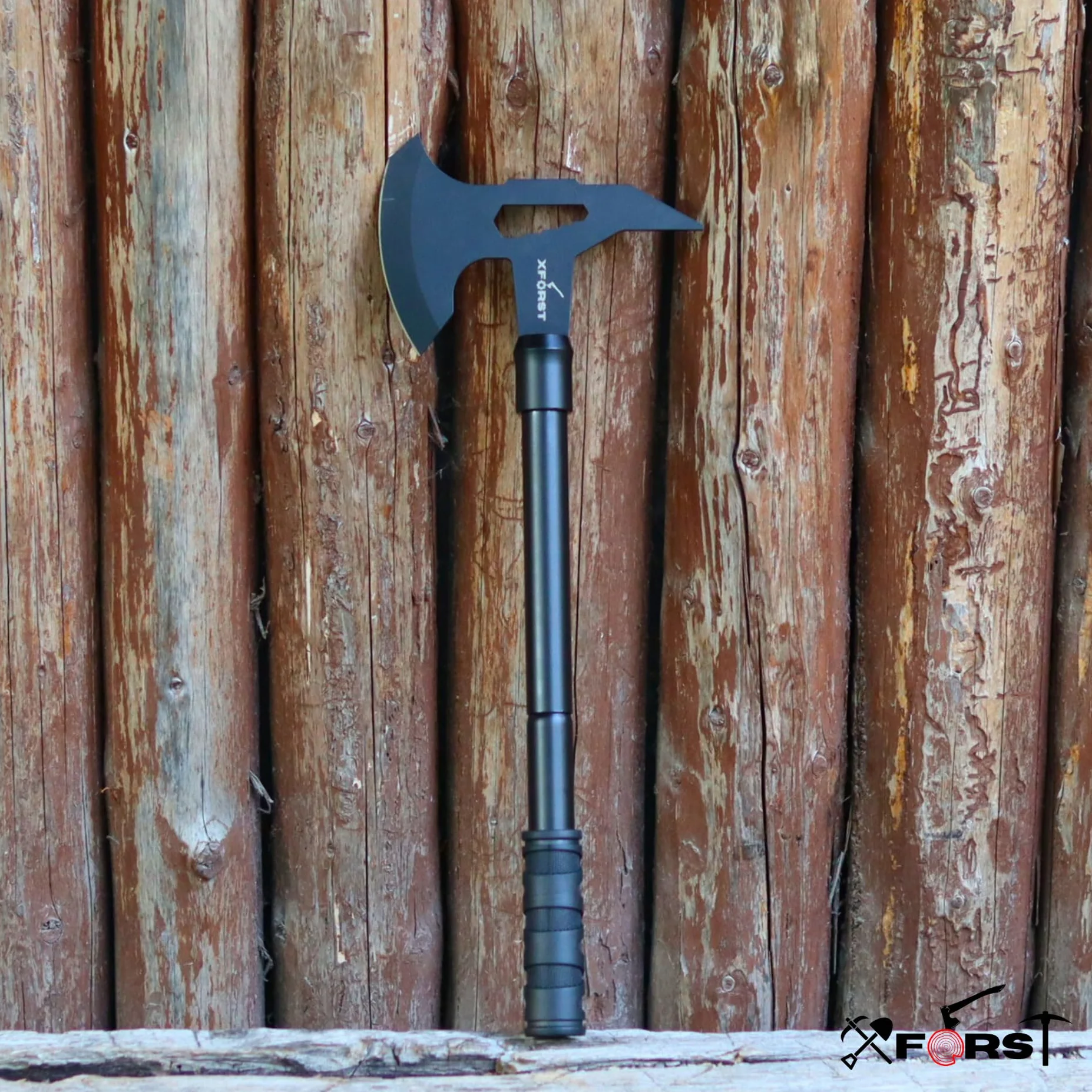 Xforst Ascia Accetta X-TM2 Coltello X-Mrec da giardino outdoor Lama Fissa Impugnatura Antiscivolo Gomma