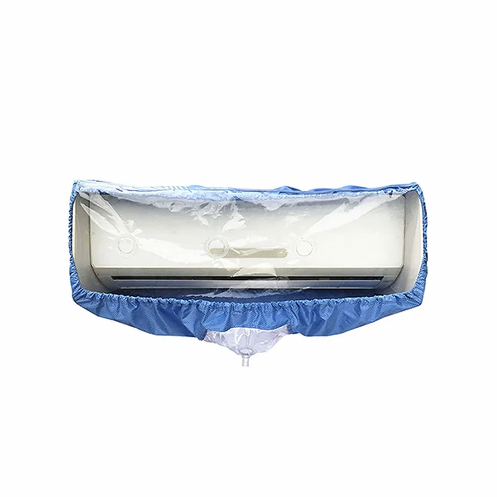 Cover di Protezione per Split Pulizia e Sanificazione, Custodia Protettiva Telo Plastico Copertura Unità Interne Manutenzione Condizionatori L 100-130 cm