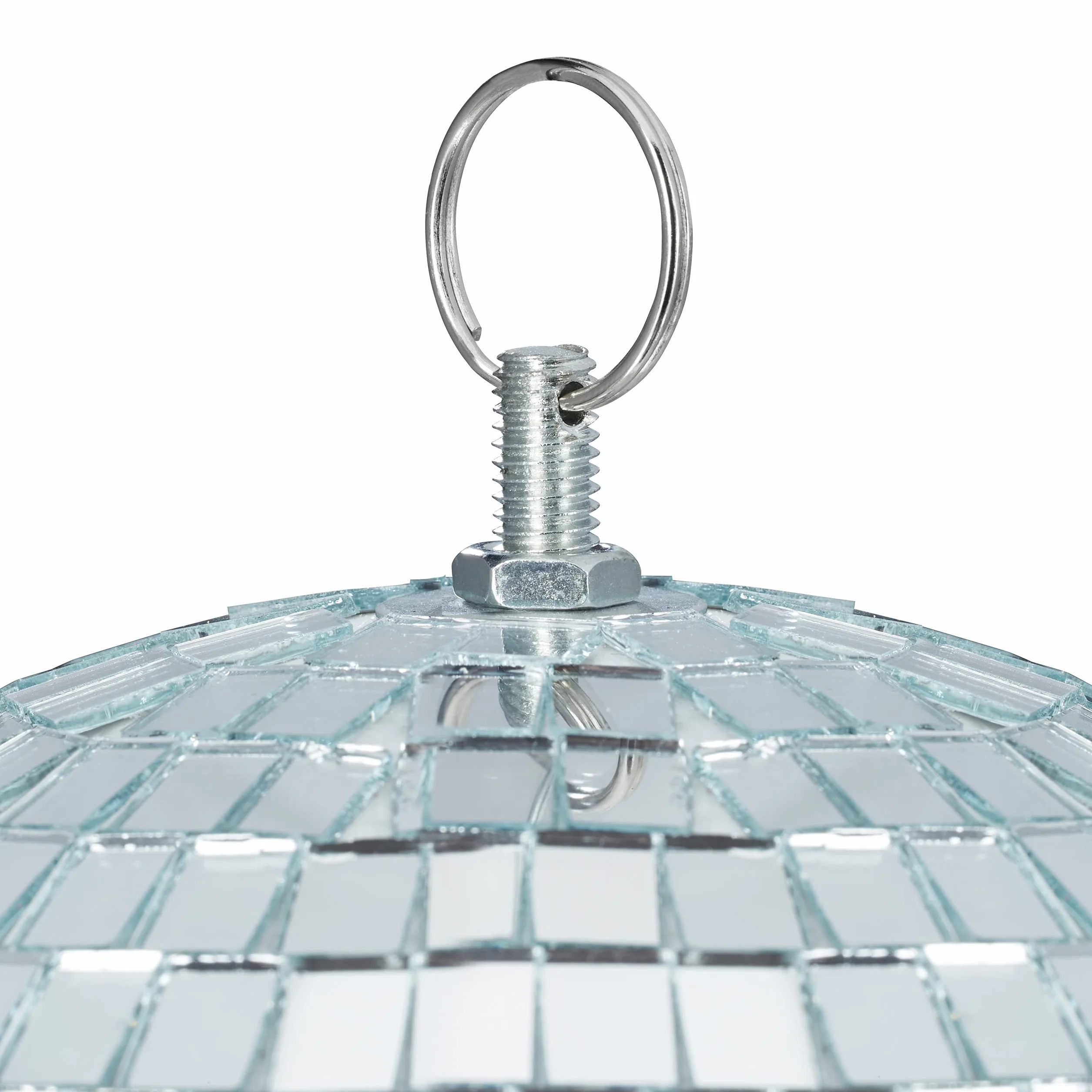 Relaxdays Palla da Discoteca, da Appendere, a Soffitto, Maxi Stratosfera, Specchiata, Compleanni, Ø 30cm, Argento