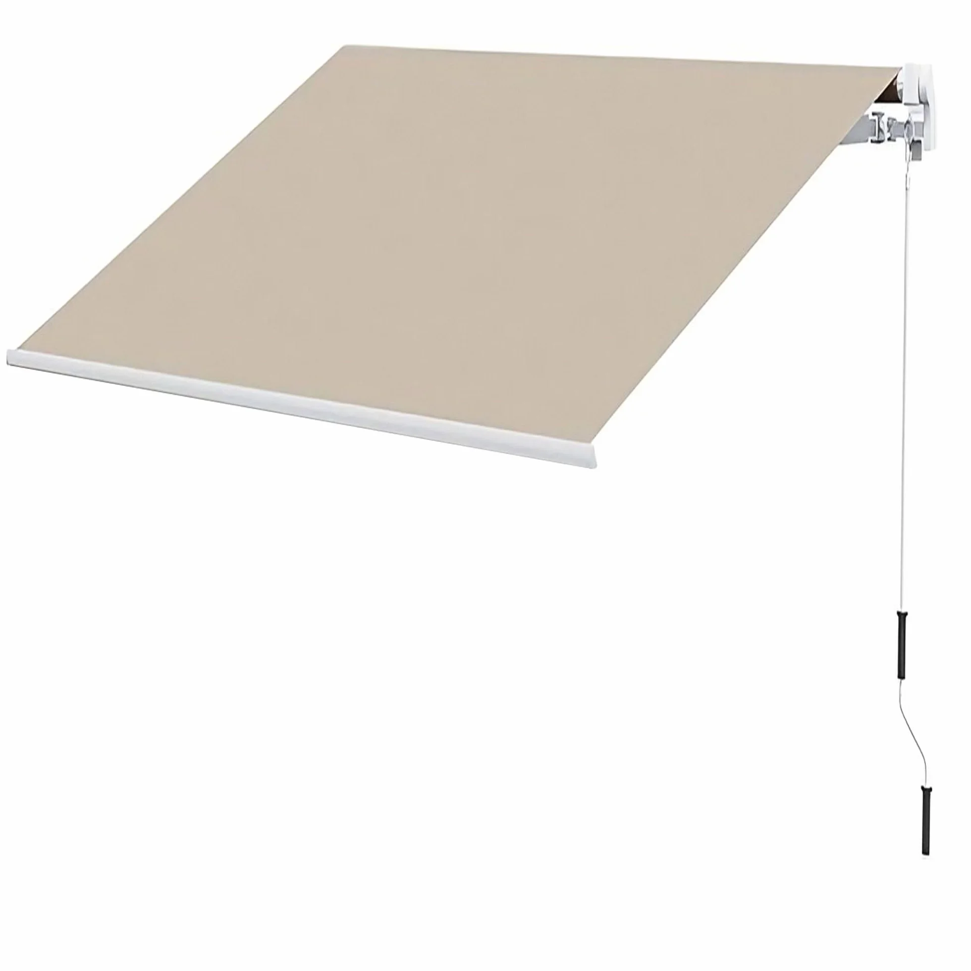 Aeffe Tenda da Sole a Caduta 300 x 250 cm Avvolgibile Estensibile Struttura Alluminio Tessuto 280gr/mq Beige