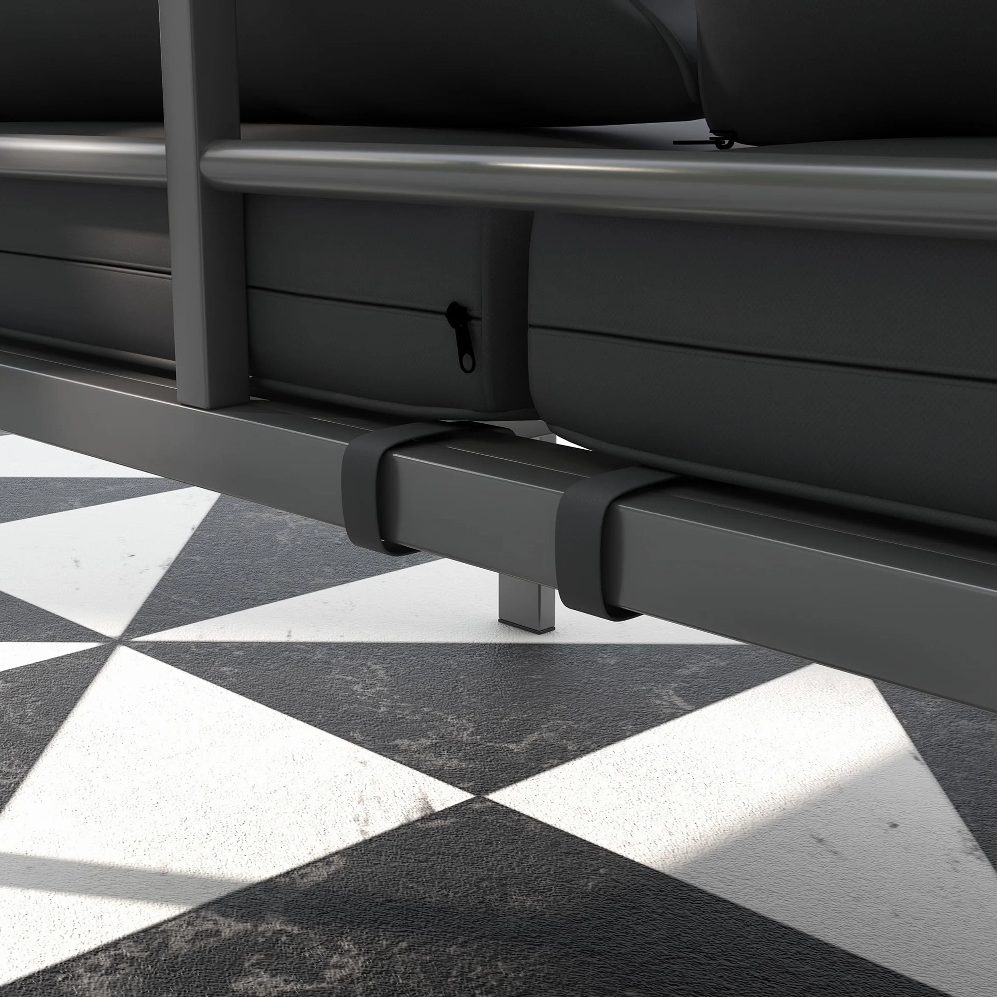 Outsunny Divano da Giardino 3 Posti in Alluminio con Cuscini per Seduta e Schienale, Divano Moderno, 185x66x64 cm, Grigio