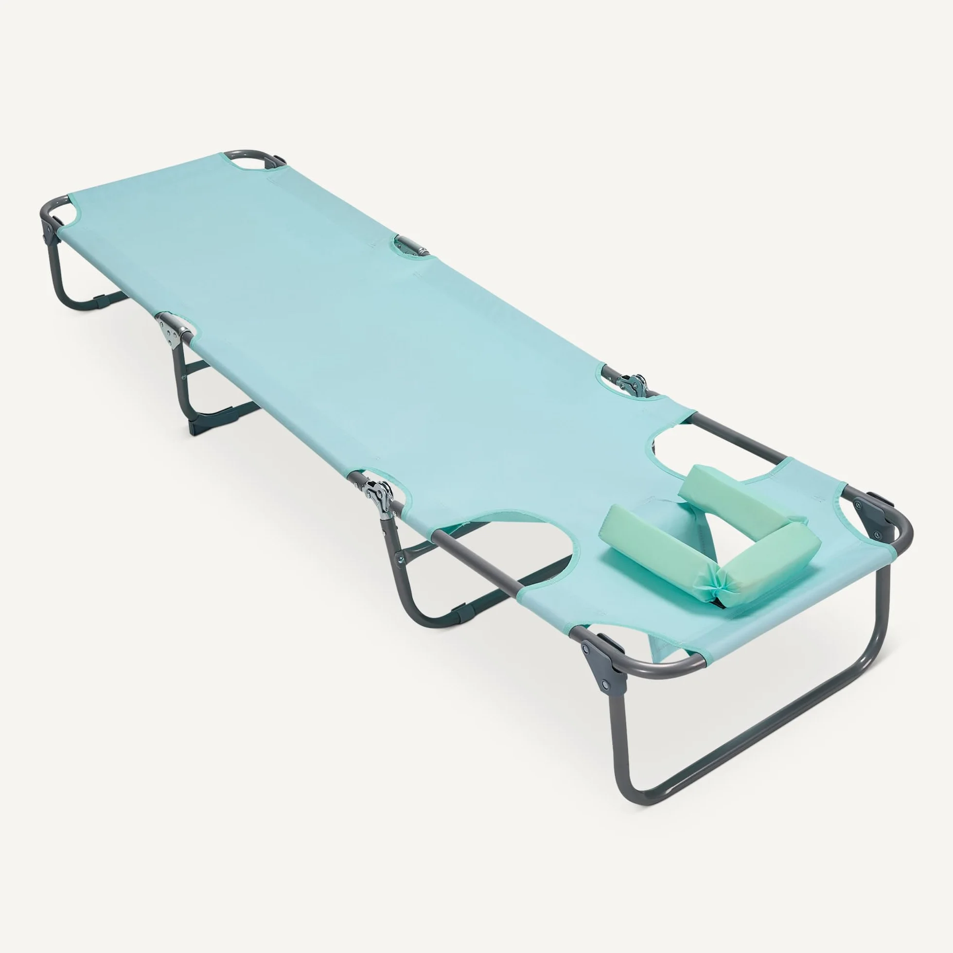 Amazon Basics Poltrona da Esterno Reclinabile Pieghevole Schienale Regolabile Blu