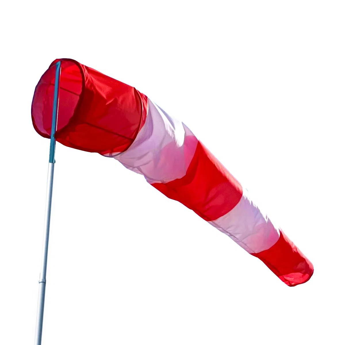 Sacco a vento Premium 150 x 30 x 15 cm indicatore direzione vento rosso bianco per cestino diametro 30 cm Germania