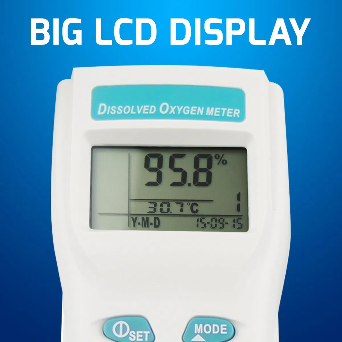 GAIN EXPRESS Professionale Digitale Grande LCD Disciolto Ossigeno DO Meter Tester di Qualità Dell'acqua con ATC 99 Funzione di Memoria