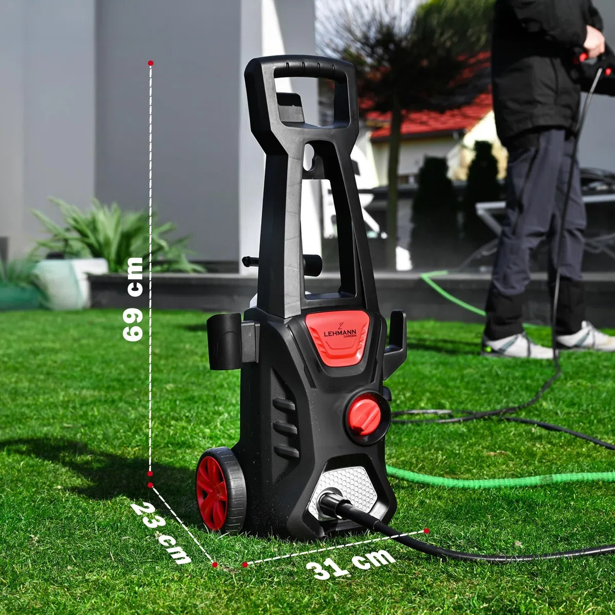 LEHMANN Jukon Idropulitrice Alta Pressione 1600 W 200 bar 480 l/h 5 m