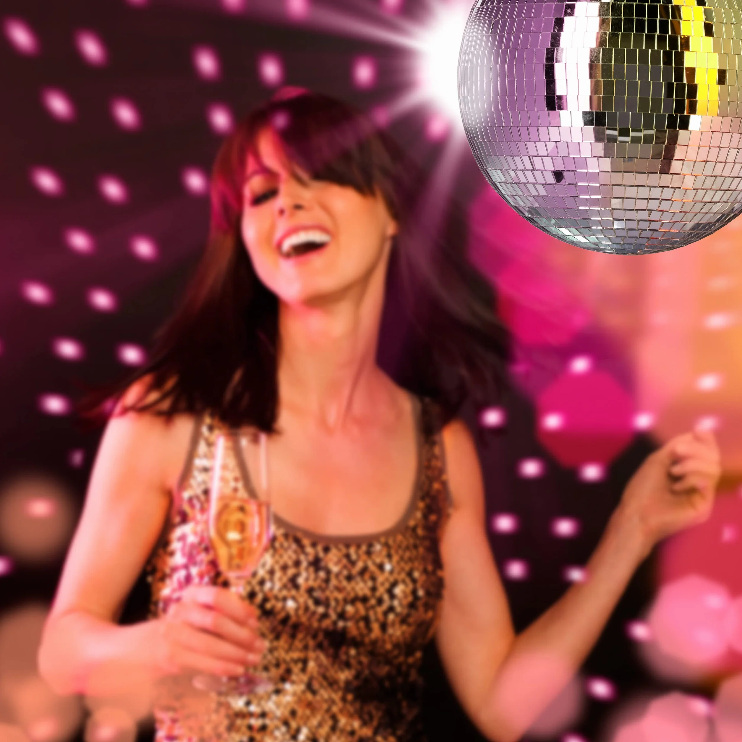 Relaxdays Palla da Discoteca, da Appendere, a Soffitto, Maxi Stratosfera, Specchiata, Compleanni, Ø 30cm, Argento