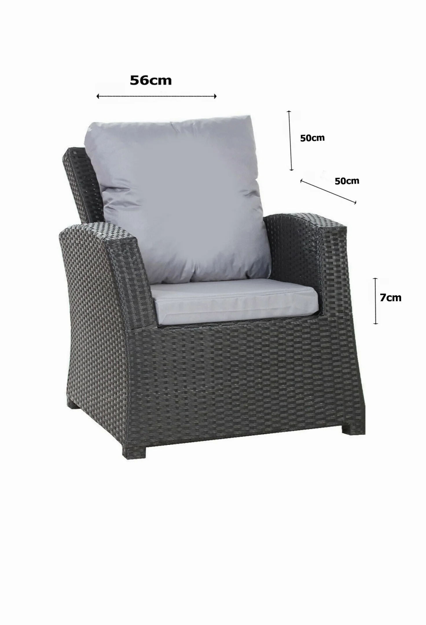 Cuscini Relax per Mobili da Giardino Set di 4, Imbottitura Morbida, Resistente alle Intemperie Grigio Chiaro