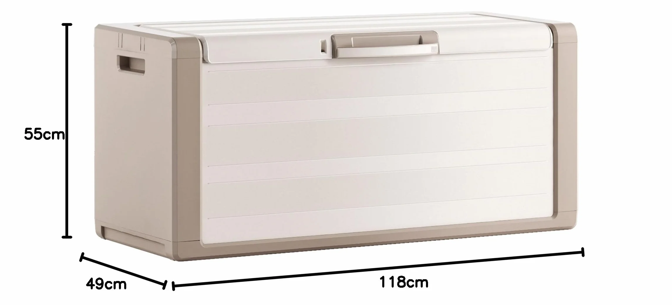 Keter Gulliver Chest - Cassone Multiuso Impermeabile Cert. Ipx1 - 118X49X55H Sabbia