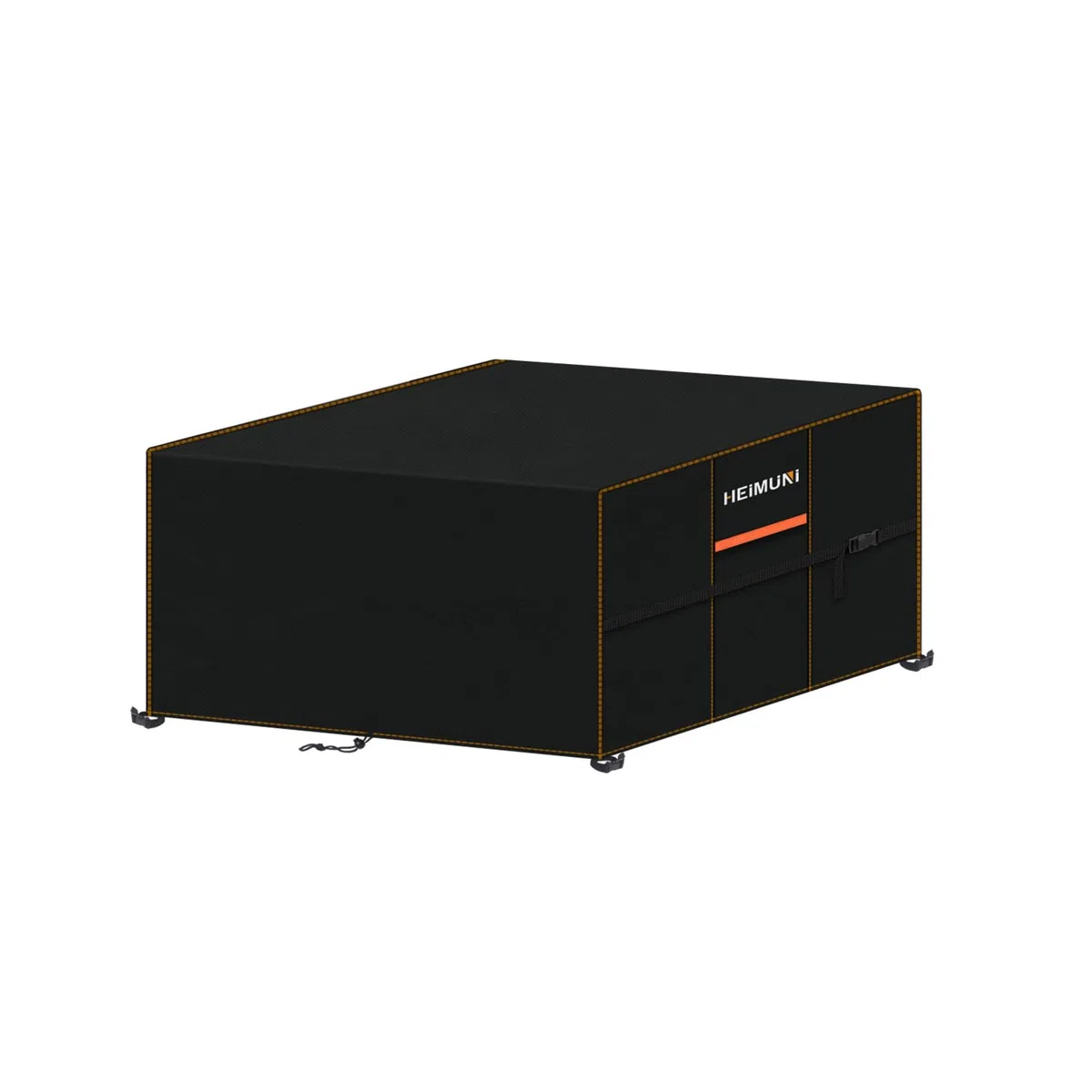 Copertura Tavolo Esterno Telo Copri Tavolo Arredo Rettangolare 160x160x74cm Copertura per Mobili da Giardino Panno 420D Oxford Impermeabile Copertura Telo Copri Tavolo, Antivento Anti-UV Nero