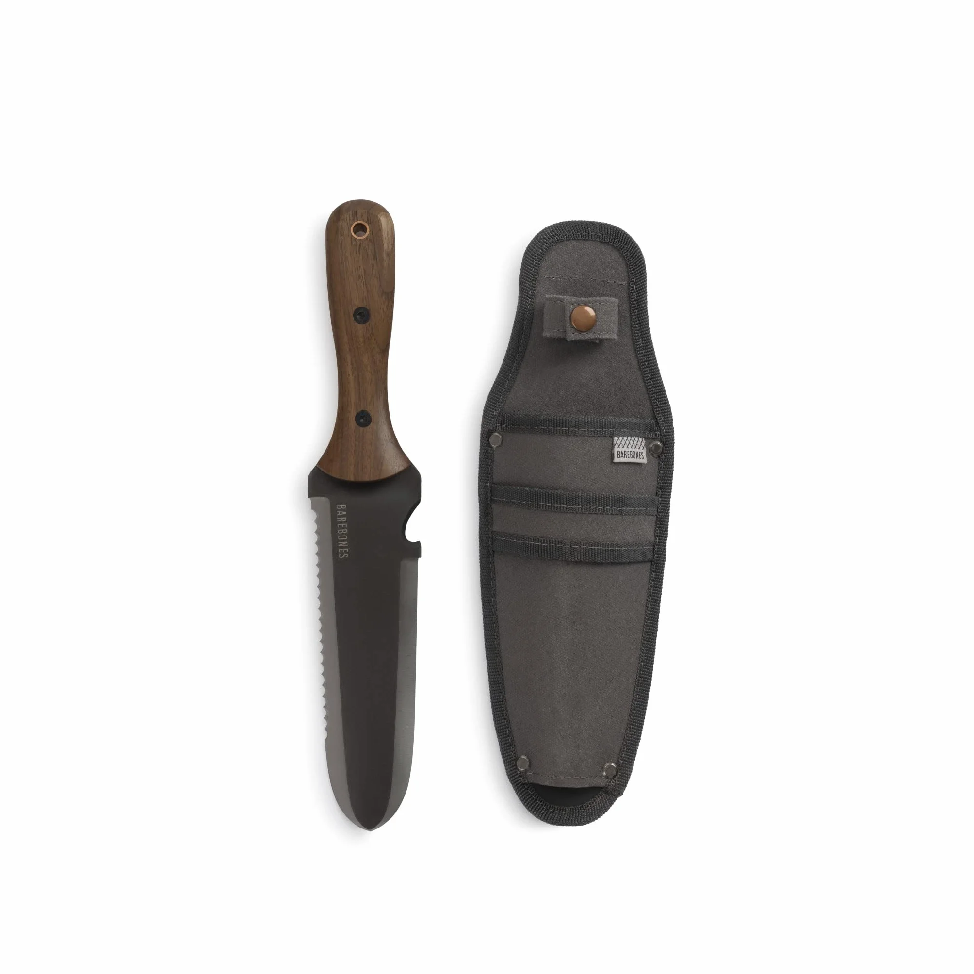 Barebones Coltello da Scavo, Coltello da Giardino in Acciaio Inox Hori Hori con Fodero Living