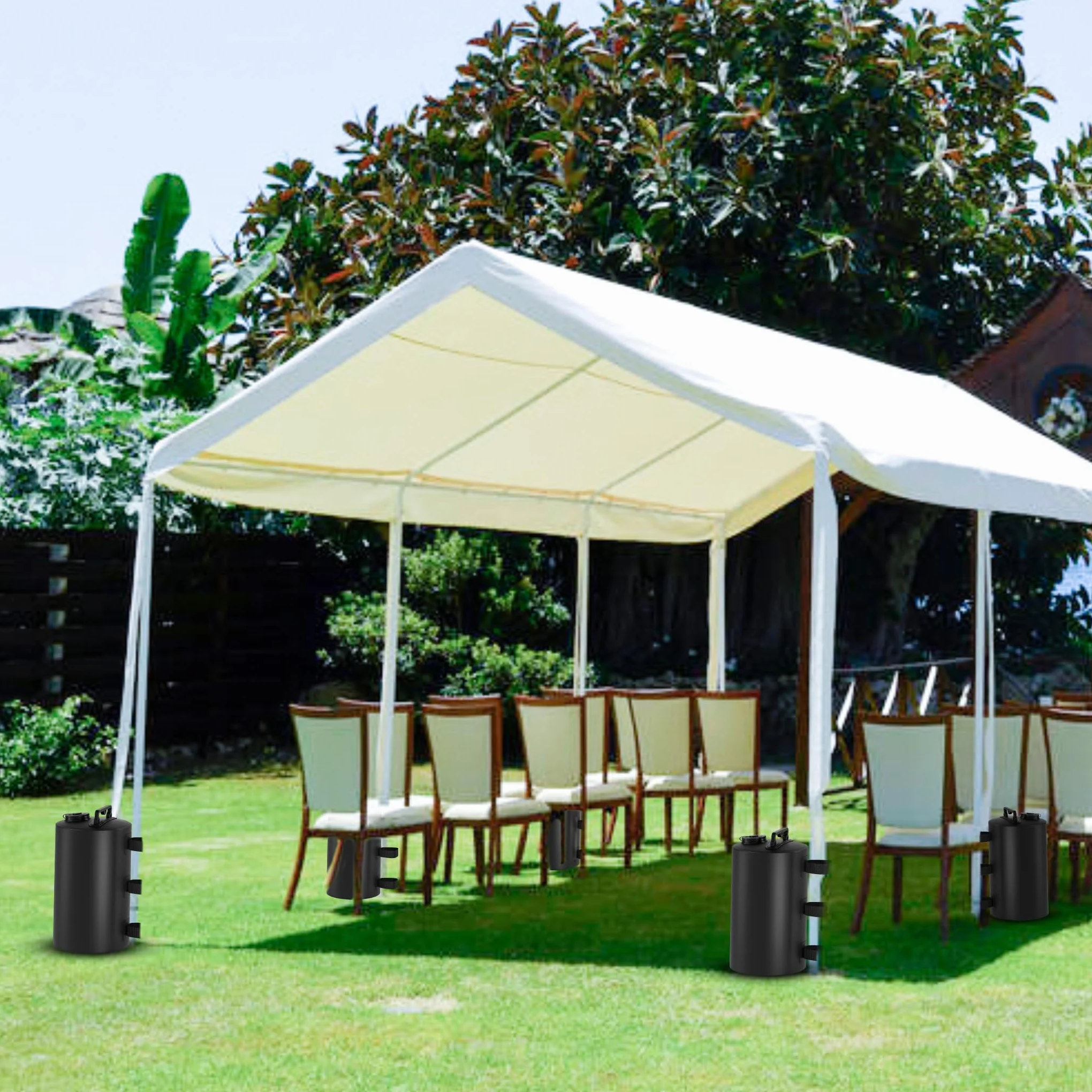 SONAMBULO Zavorre per Gazebo 88 lb (40 kg) Set di 4 Sacchi Pesi da Esterno 10 Litri