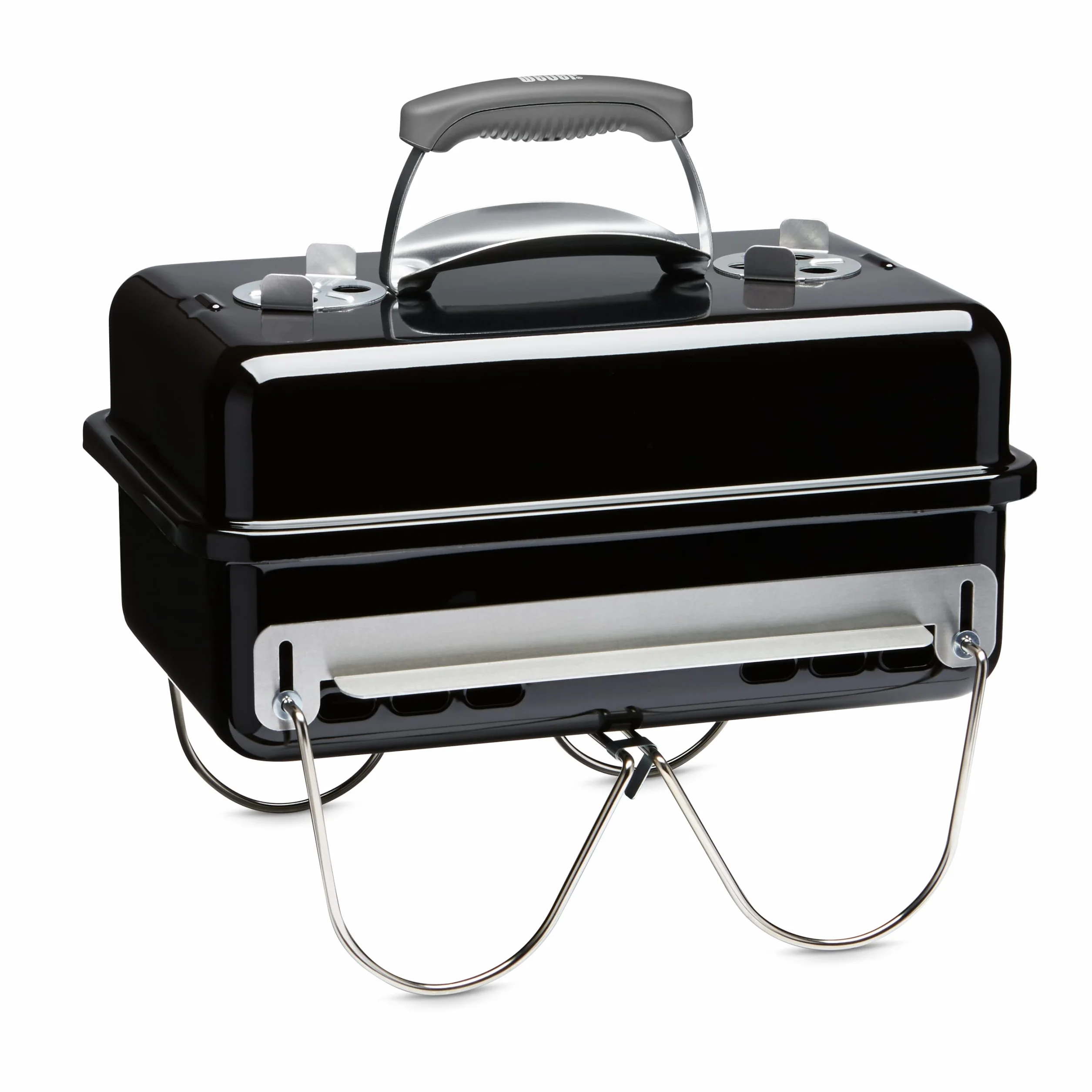 Weber Barbecue a carbone Go-Anywhere griglia portatile con gambe pieghevoli, 42x26 cm, nero