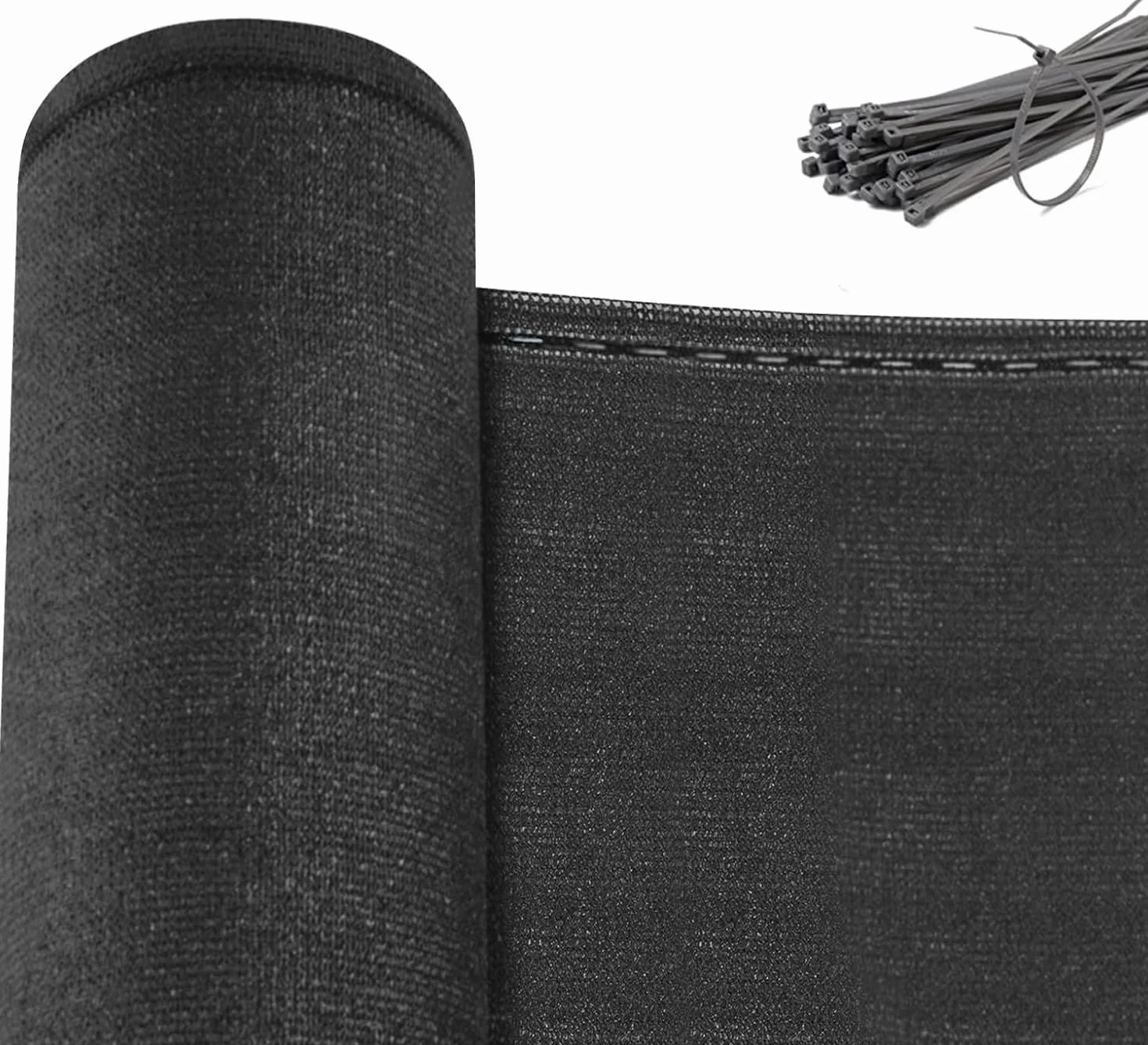 WOLTU Rete Ombreggiante 1,2x25 m HDPE 280g/m² Frangivista Giardino Telo Frangivento Esterno Antracite