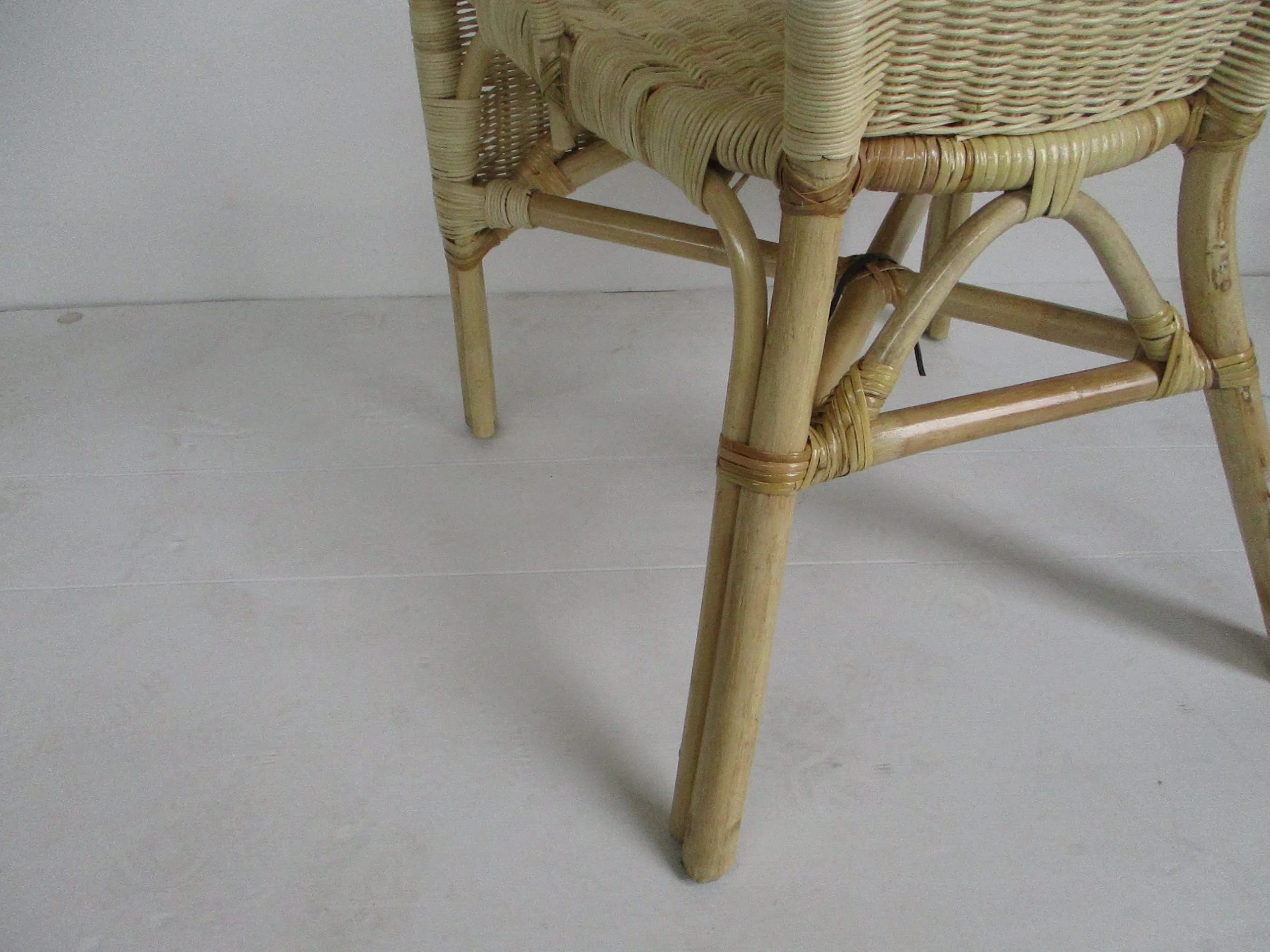 POLTRONA RATTAN RINFORZATA MIDOLLINO NATURALE GIARDINO CASA CM 60X63X80 H ACCATASTABILE POLTRONA IN NATURALE RINFORZATA