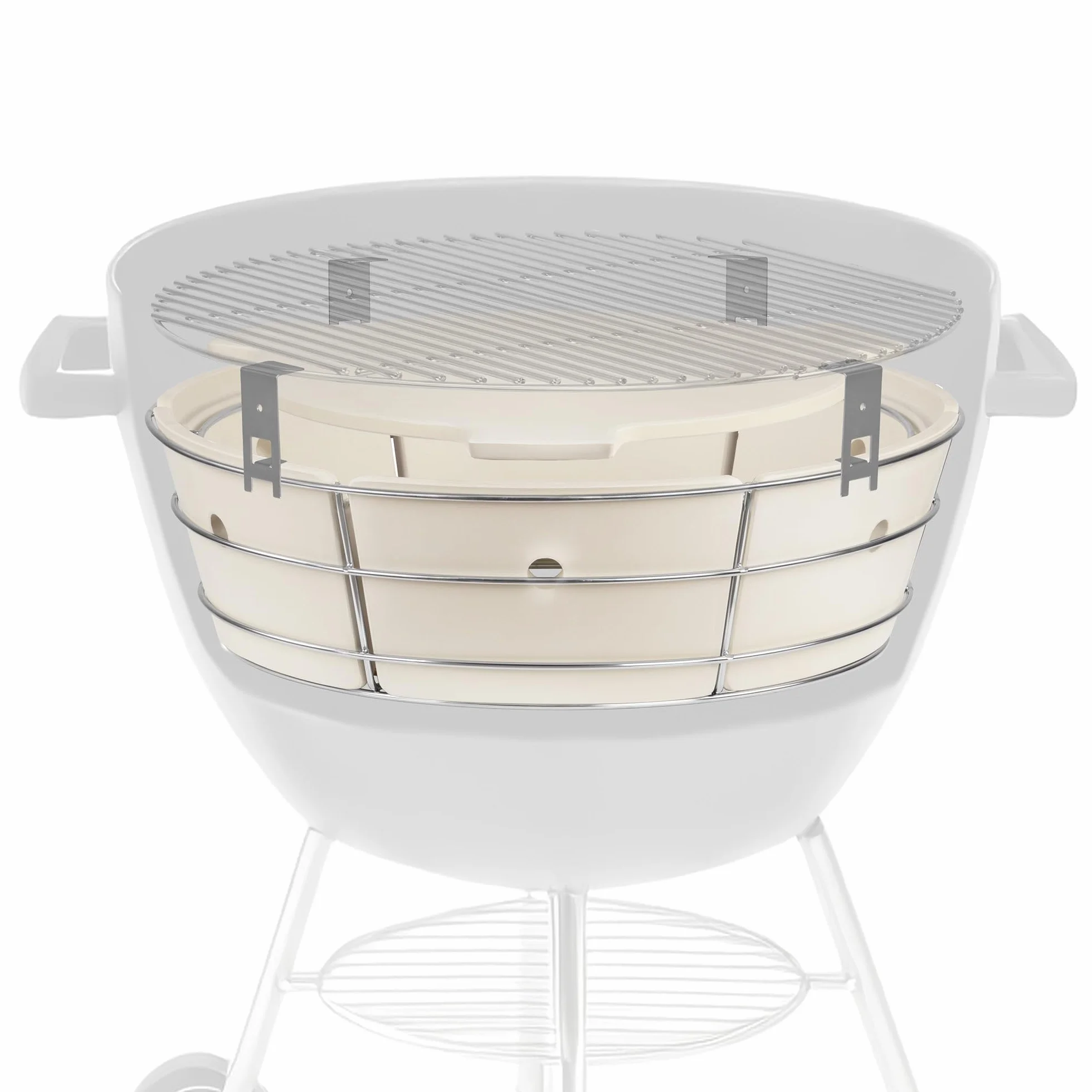 BBQ-Toro Uniwersalny elastyczny system gotowania do grilla kulowego Ø 57 cm z akcesoriami do wędzenia i kamieniem do pizzy