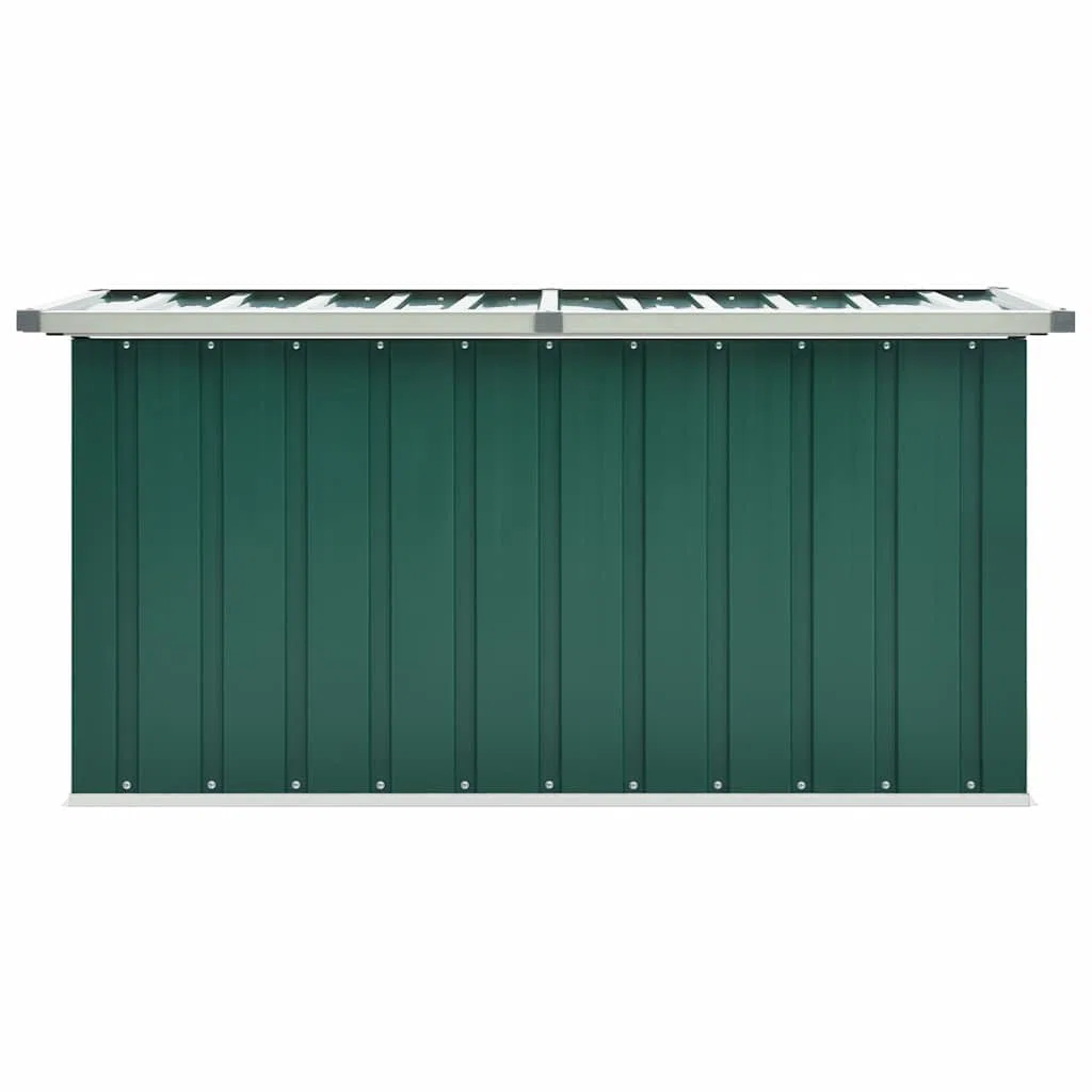 Generico Baule da giardino verde 129x67x65 cm,Mobili da giardino,Cassapanche da esterno-46261