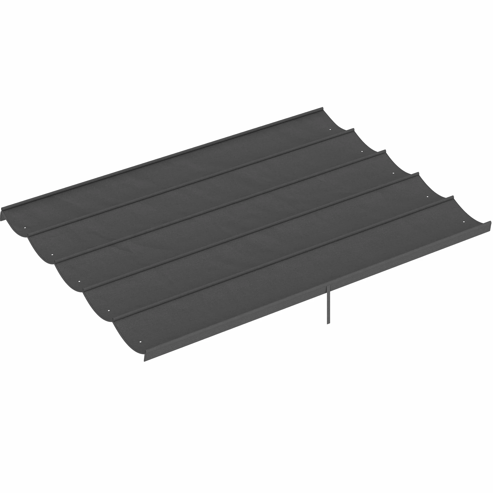 Outsunny Tetto di Ricambio per Gazebo Pergola, 350x260 cm, Poliestere Traspirante, Grigio Scuro