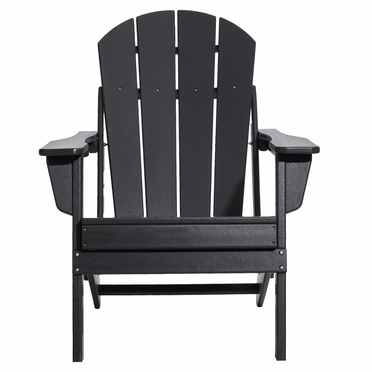 VEVOR Sedie Adirondack in Plastica Set di 2, Sedie da Esterno Pieghevoli Portatili Resistenti alle Intemperie per Patio con Portabicchieri, Bracciolo Rilassante Ergonomico, per Giardino Cortile, Nero