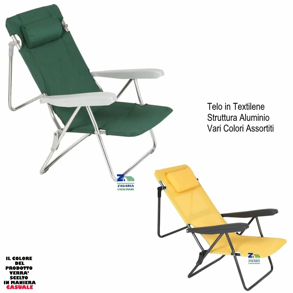 Generico Metal Far SPIAGGINA Marina Mare in Alluminio Made in Italy Colori Assortiti Vari