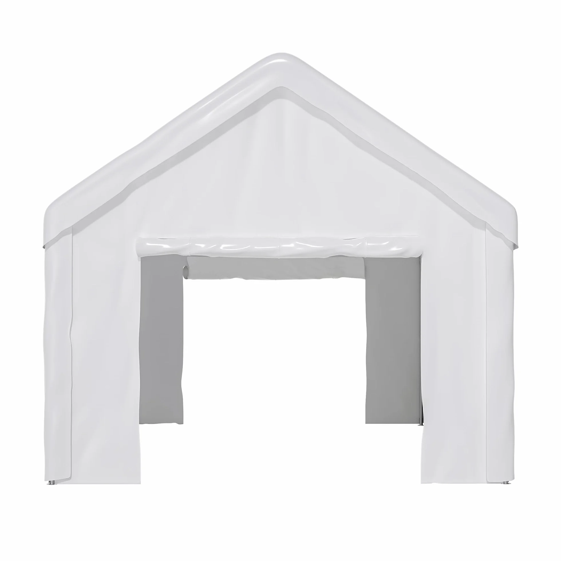 Tenda da garage per auto, moto, camion, barca e dispositivi (bianco, 3 x 6 m)