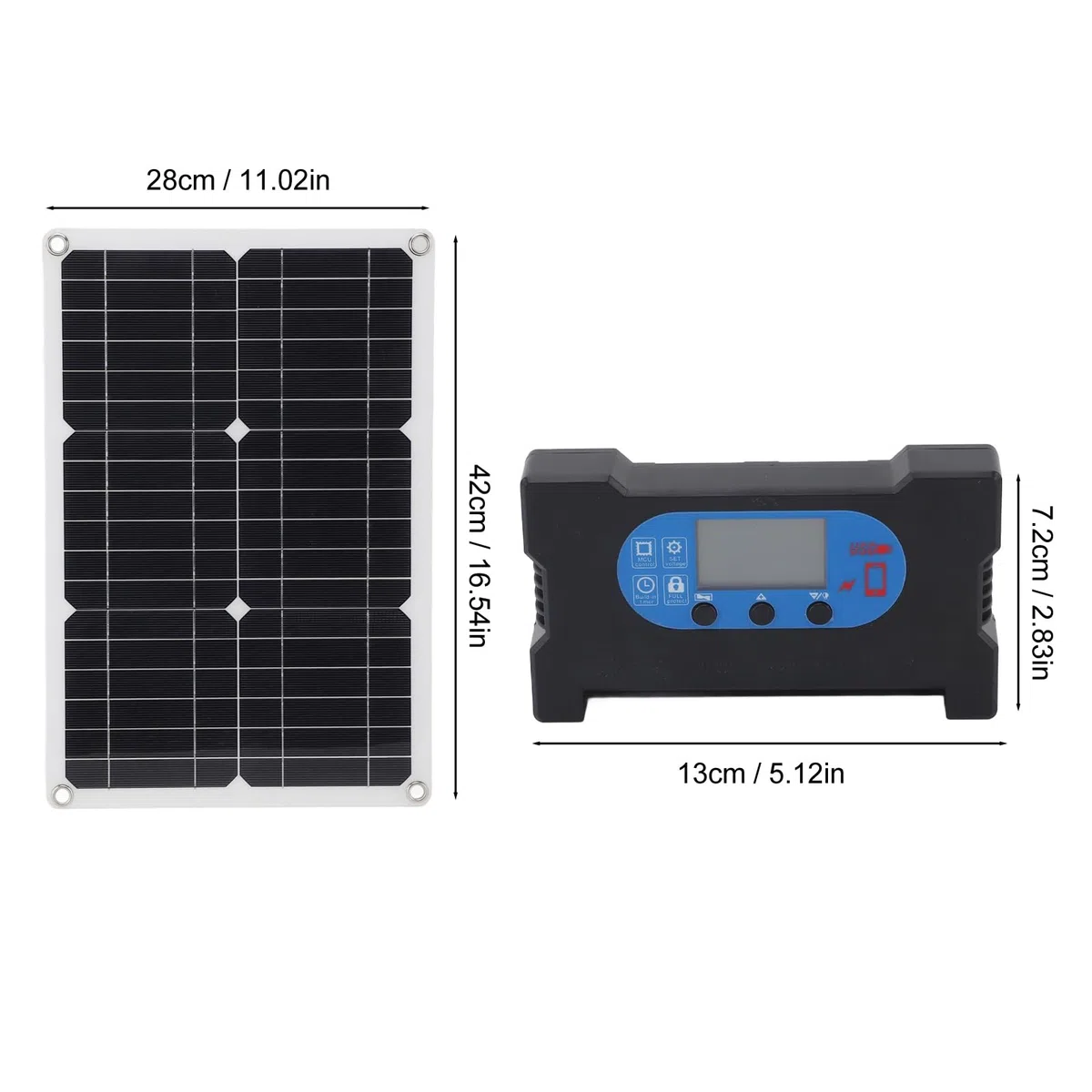 Kit Pannelli Solari Monocristallini 20W 18W Caricatore Solare Affidabile