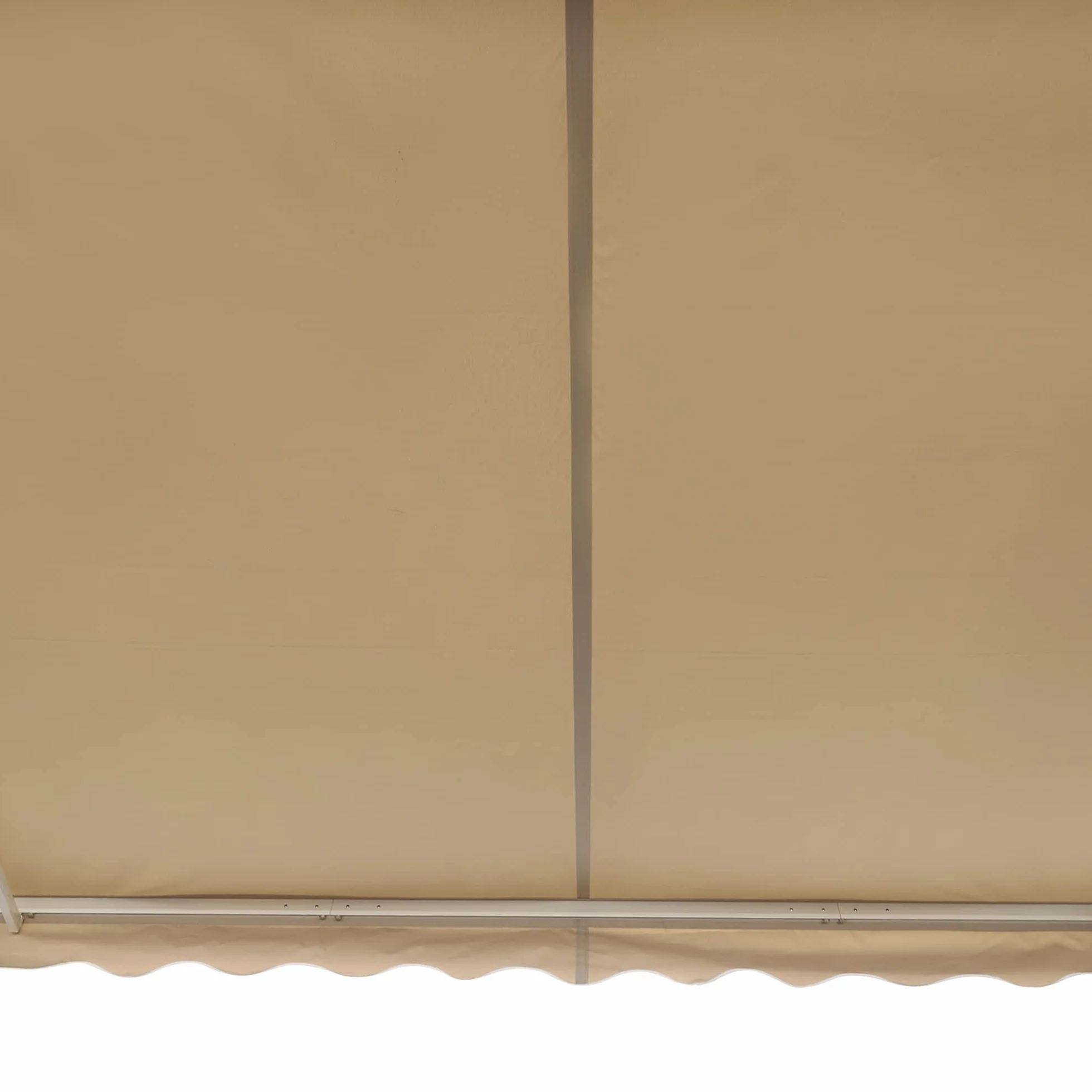 Outsunny Tenda da Sole 4x2.5 m con Braccio Avvolgibile, Tenda Parasole Esterno Alluminio Poliestere 280g/㎡, Protezione UV, Beige