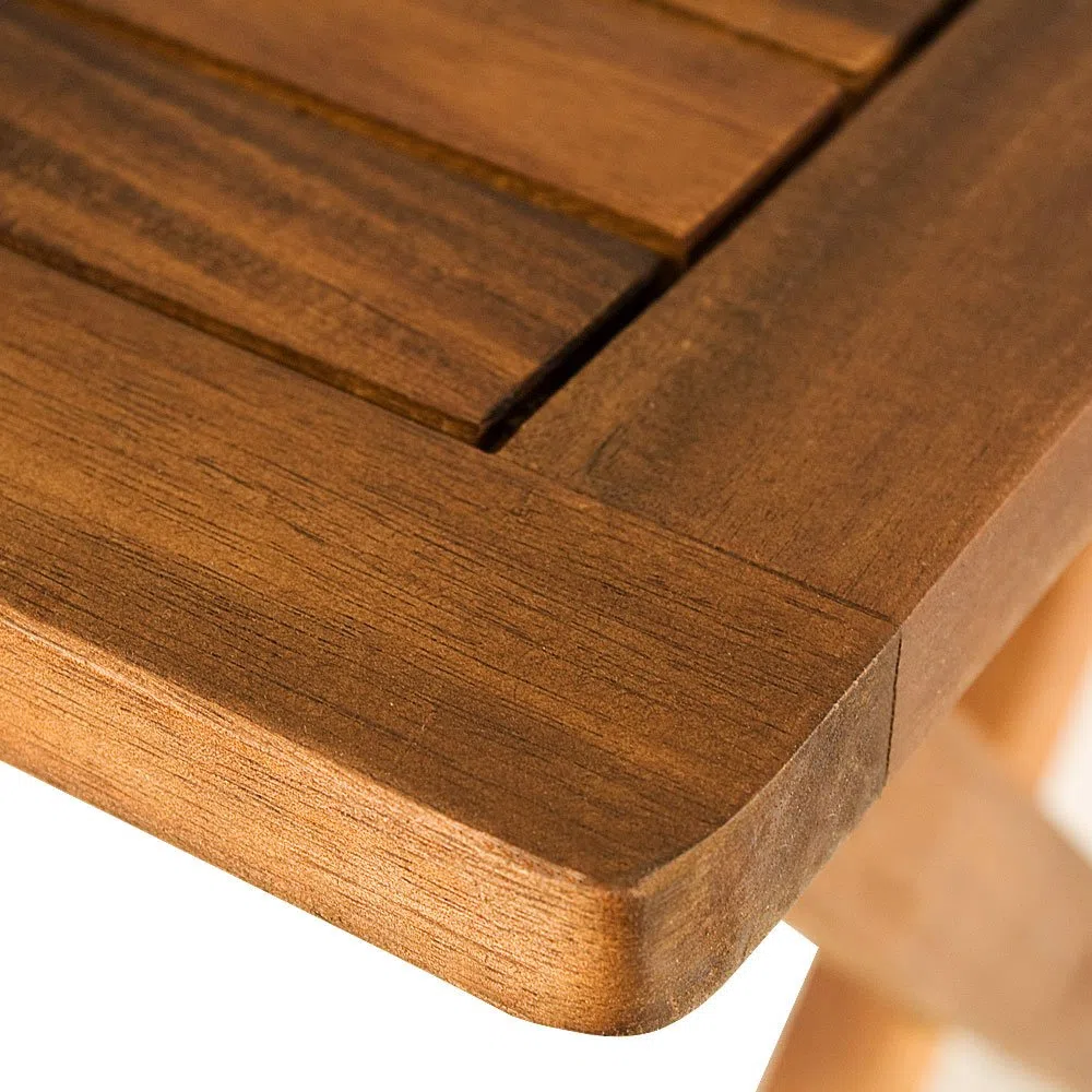 Casaria Tavolino Pieghevole 46x46x46cm Legno Acacia Tavolo da Esterno Richiudibile Salvaspazio