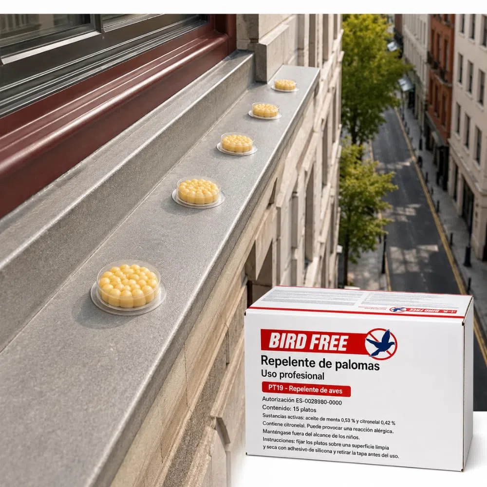 Bird Free - Set di 15 repellenti per uccelli in gel