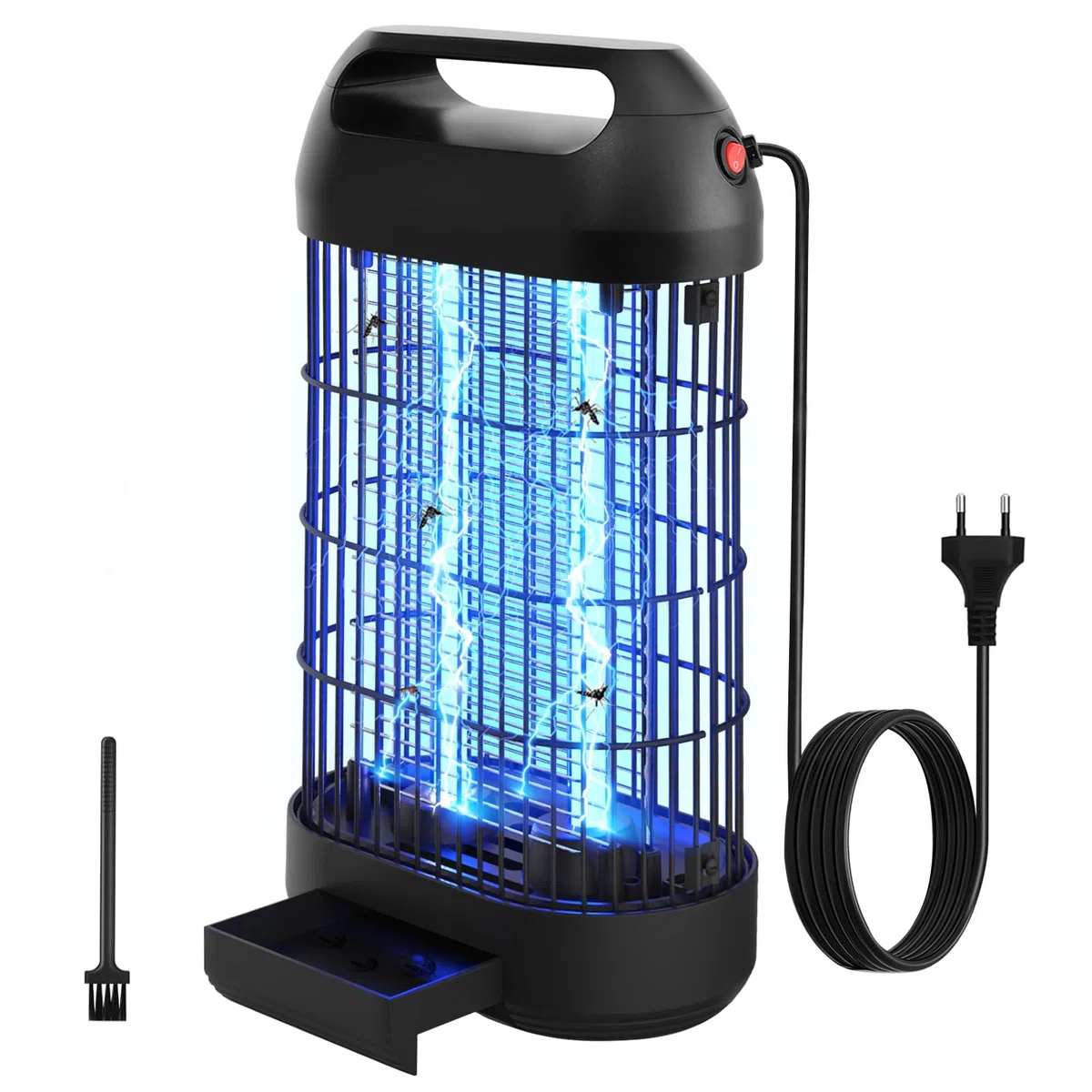 Lampada Antizanzare Elettrica 18W, Zanzariera Elettrica da Interno, Superficie Effettiva 80m², Lampada per Zanzare Ammazza Zanzare Elettrico, Uccide Efficacemente Zanzare Mosche e Falene