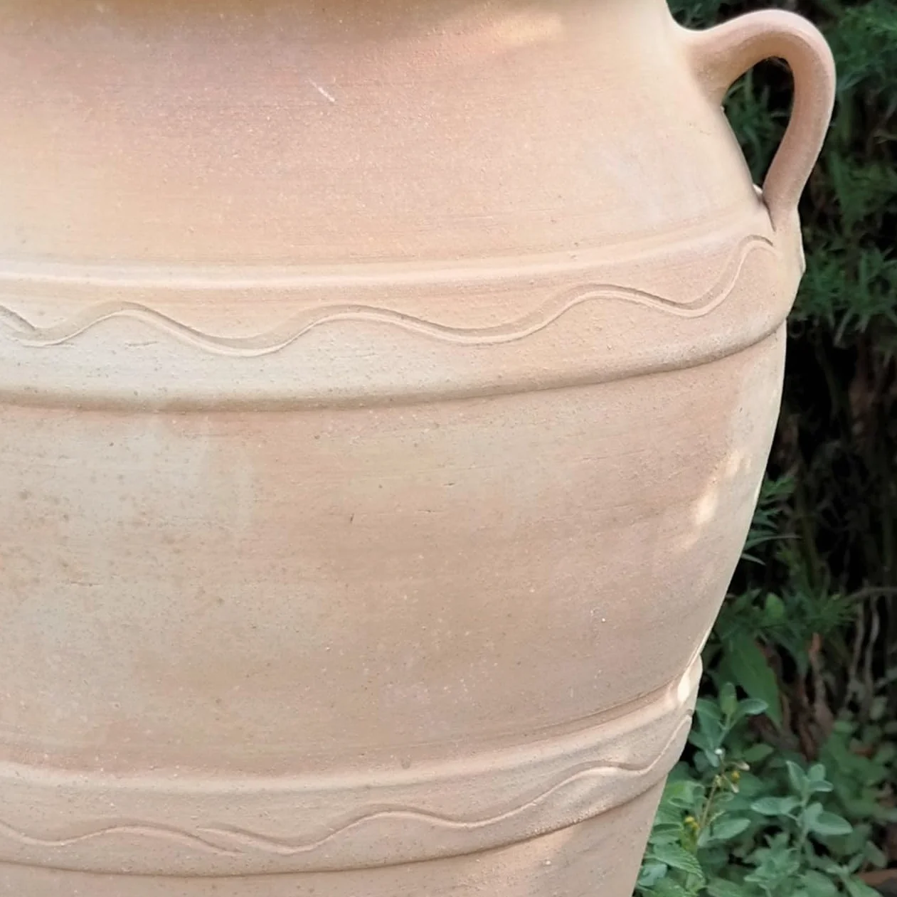 Palatina Werkstatt Anfora in terracotta greca Olea, 50 cm, 100% fatto a mano, ideale per gli amanti del giardino, degli interni e delle anfore