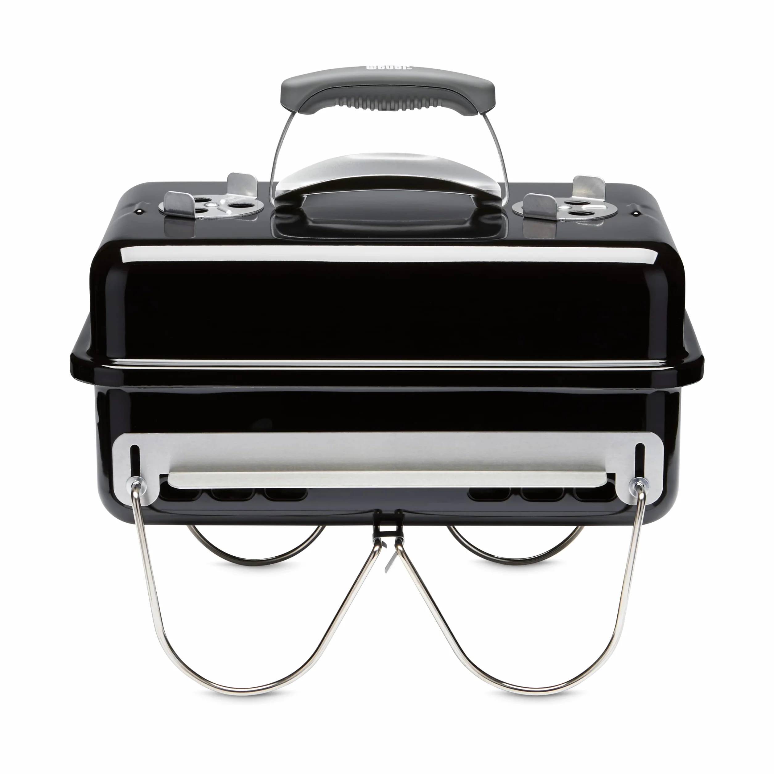 Weber Barbecue a carbone Go-Anywhere griglia portatile con gambe pieghevoli, 42x26 cm, nero