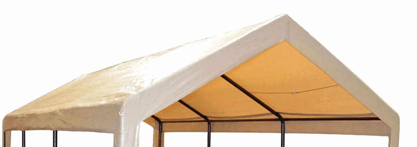 Impact Canopy Parte Superiore di Ricambio per tettoia per tettoia tettoia per tettoia per Auto Coperta, Marrone Chiaro - Solo Parte Superiore