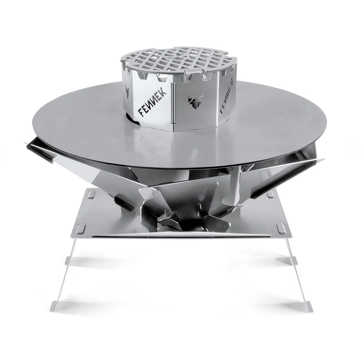 FENNEK Hexagon | Braciere in acciaio inox portatile e smontabile | montaggio ad incastro